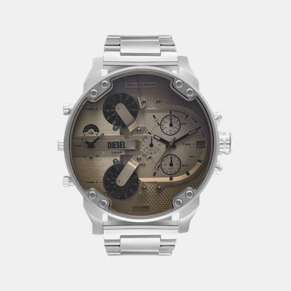 Mr. Daddy 2.0 Men Quartz White Dial Chronograph Stainless Steel Watch DZ7482 - Image 2