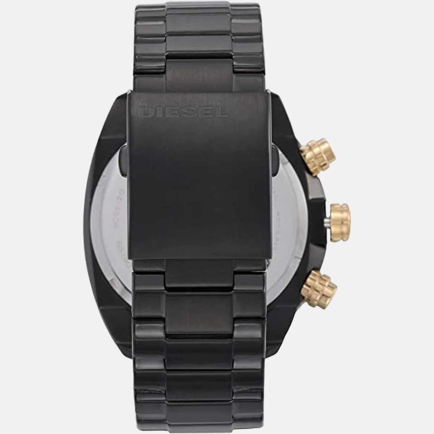 Overflow Men Quartz Black Dial Chronograph Stainless Steel Watch DZ4504 - Image 3