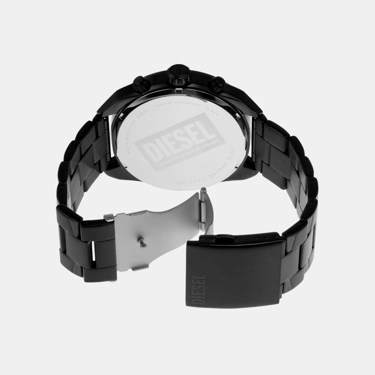 Spiked Men Quartz Black Dial Chronograph Stainless Steel Watch DZ4644 - Image 6