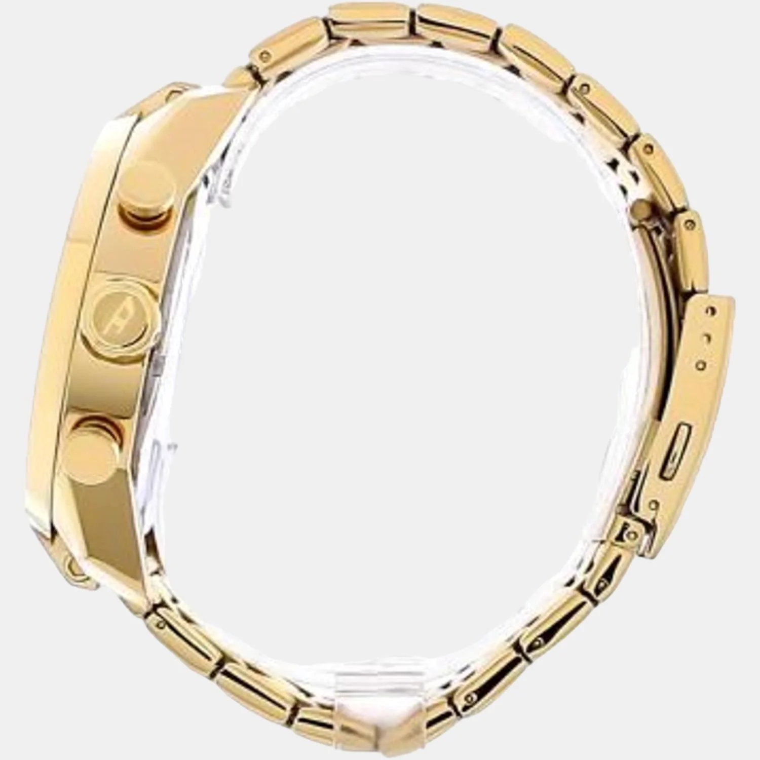 Split Men Quartz Gold Dial Chronograph Stainless Steel Watch DZ4590 - Image 8