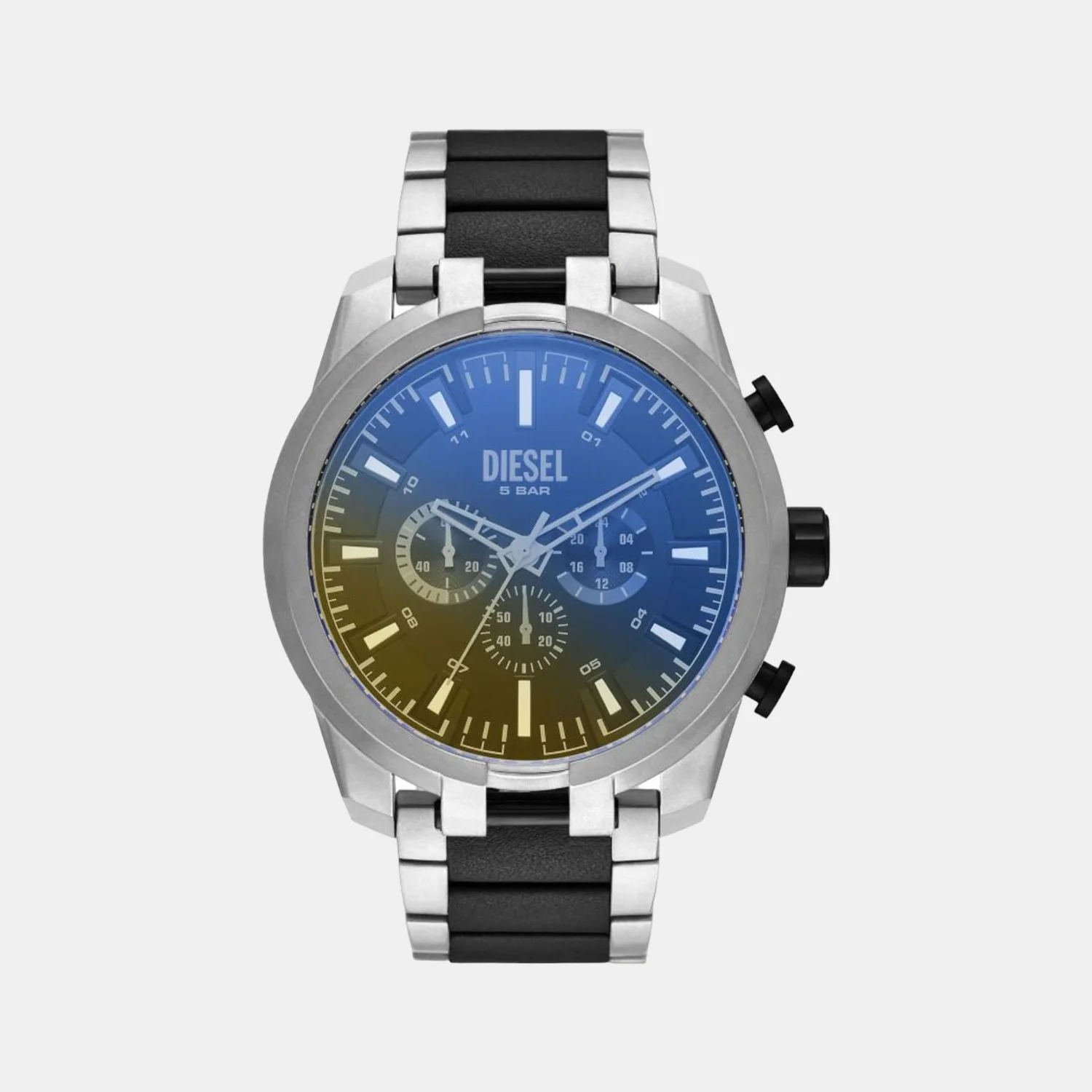 Split Men Quartz Two Tone Dial Chronograph Stainless Steel Watch DZ4587