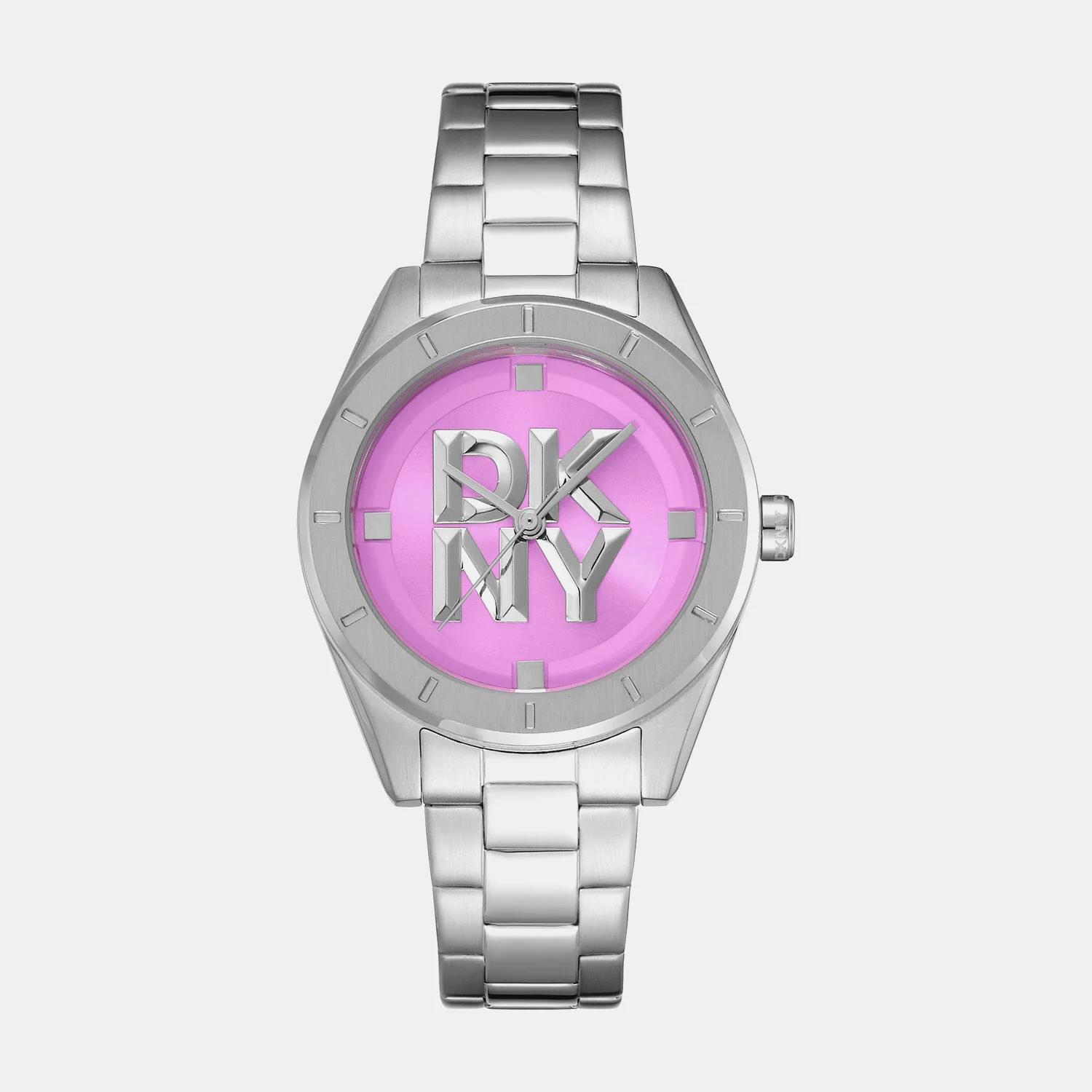 Chambers Midi Women Quartz Pink Dial Analog Stainless Steel Watch DK1L016M0055