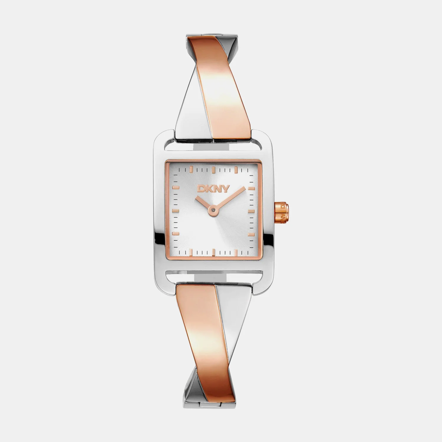 City Bangle Women Quartz Silver Dial Analog Stainless Steel Watch DK1L005M0125