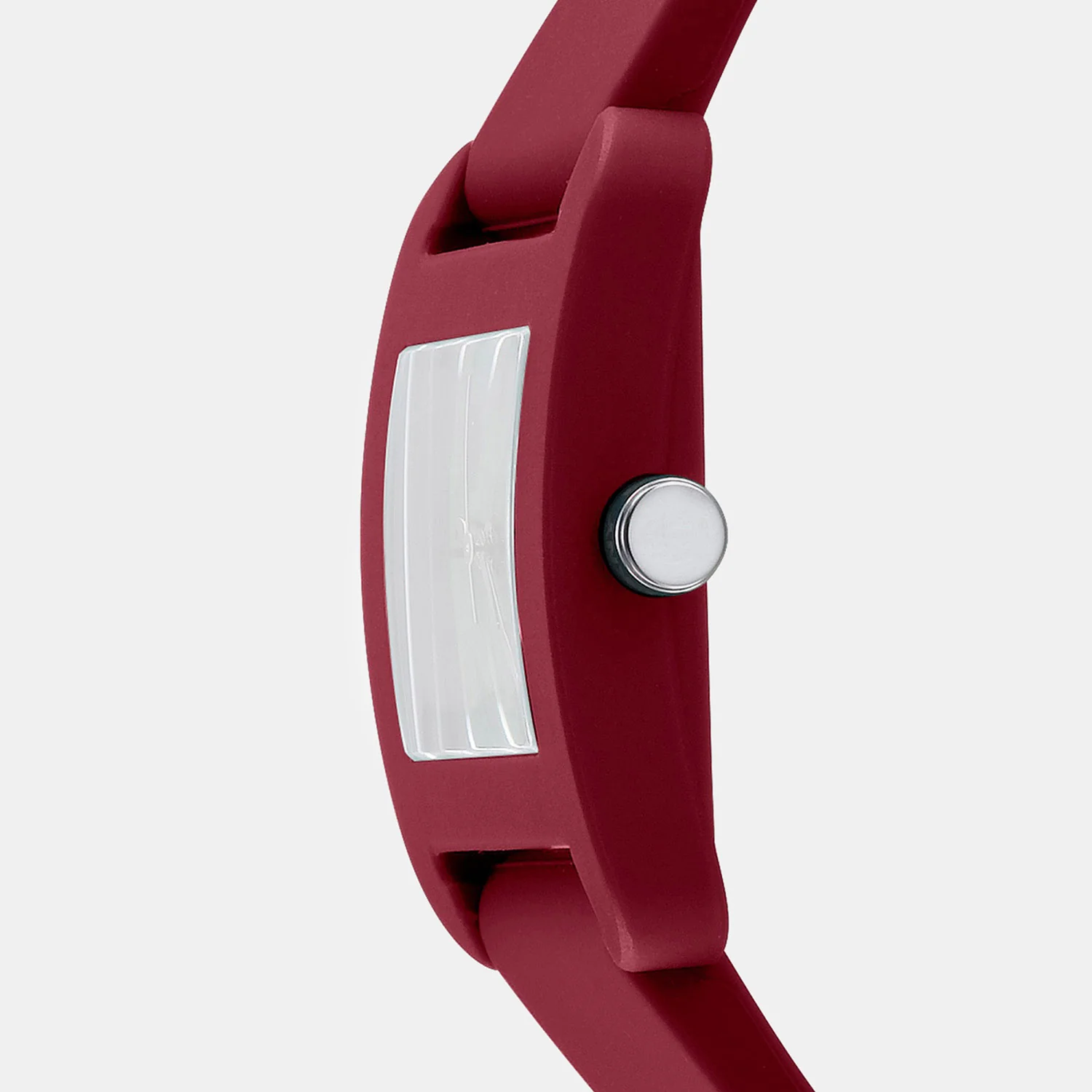 City Sport Women Quartz Red Dial Analog Silicone Watch DK1L002P0035 - Image 3