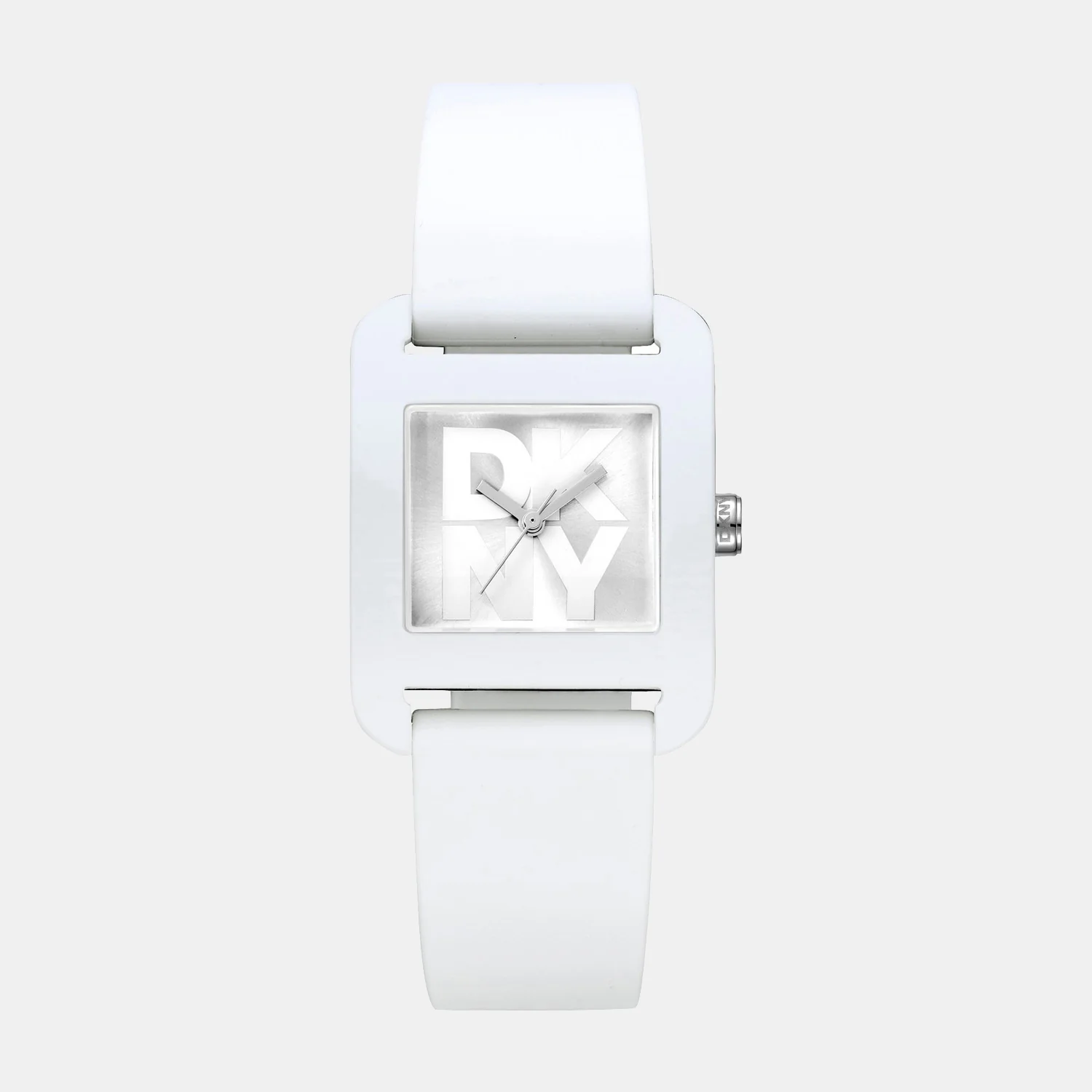 City Sport Women Quartz Silver Dial Analog Silicone Watch DK1L002P0015
