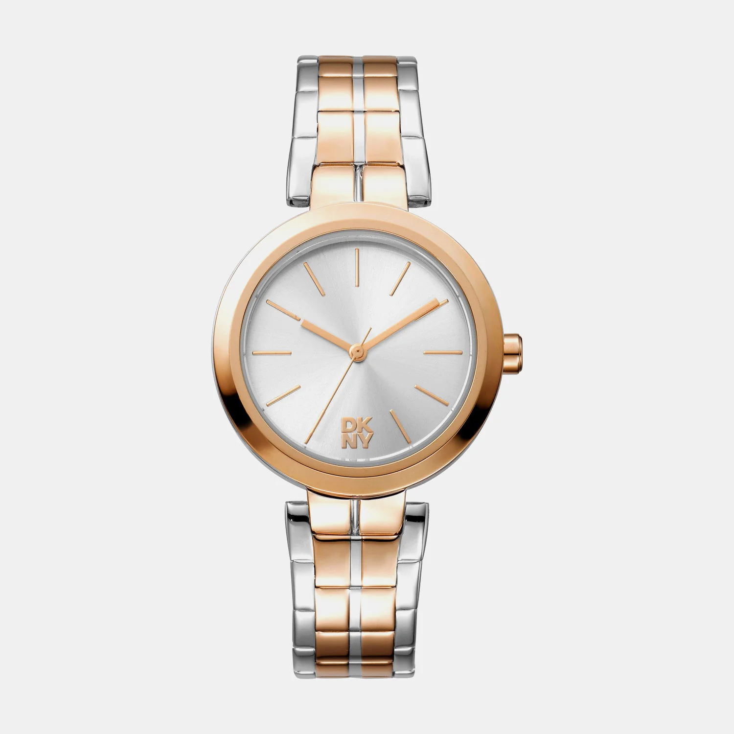 Downtown Midi Women Quartz Silver Dial Analog Stainless Steel Watch DK1L045M0085