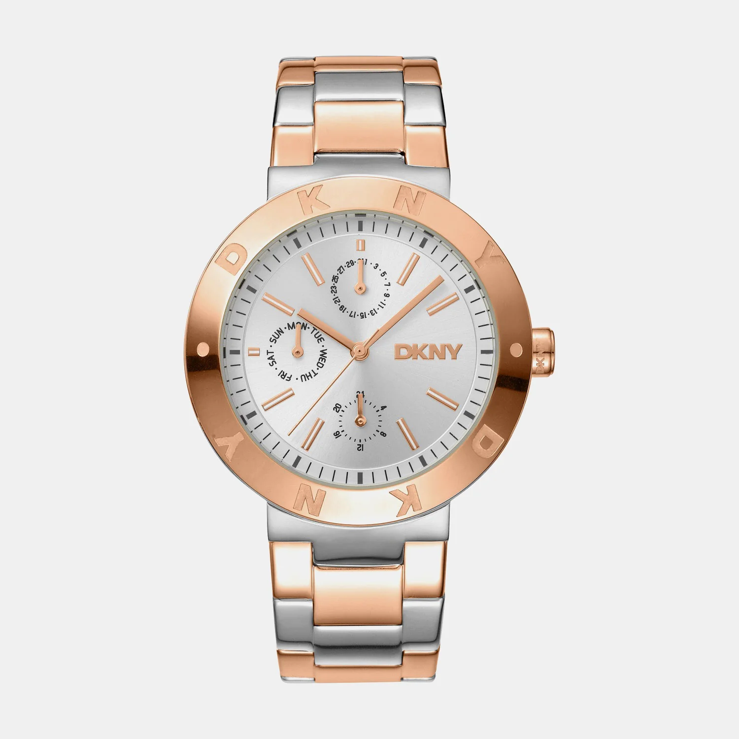 Eastside Maxi Women Quartz Silver Dial Multi-Function Stainless Steel Watch DK1L022M0065