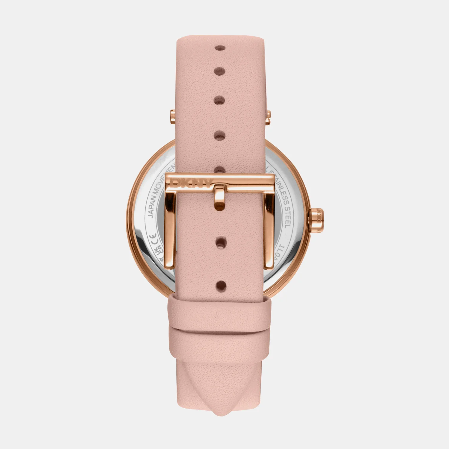 Essential Logo Women Quartz Silver White Dial Analog Leather Watch DK1L041L0035 - Image 2