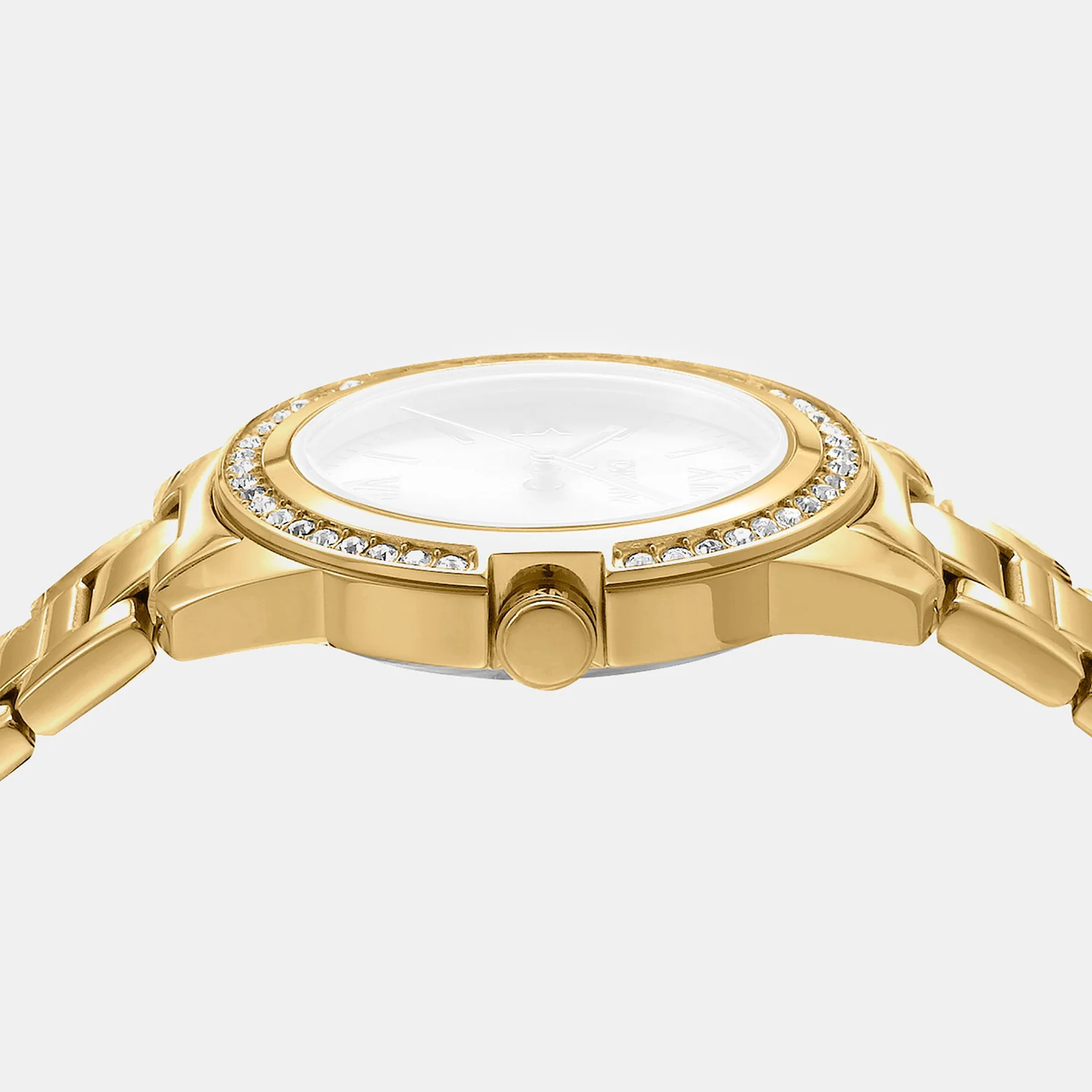 Evening Women Quartz Champagne Dial Analog Stainless Steel Watch DK1L105M0055 - Image 3