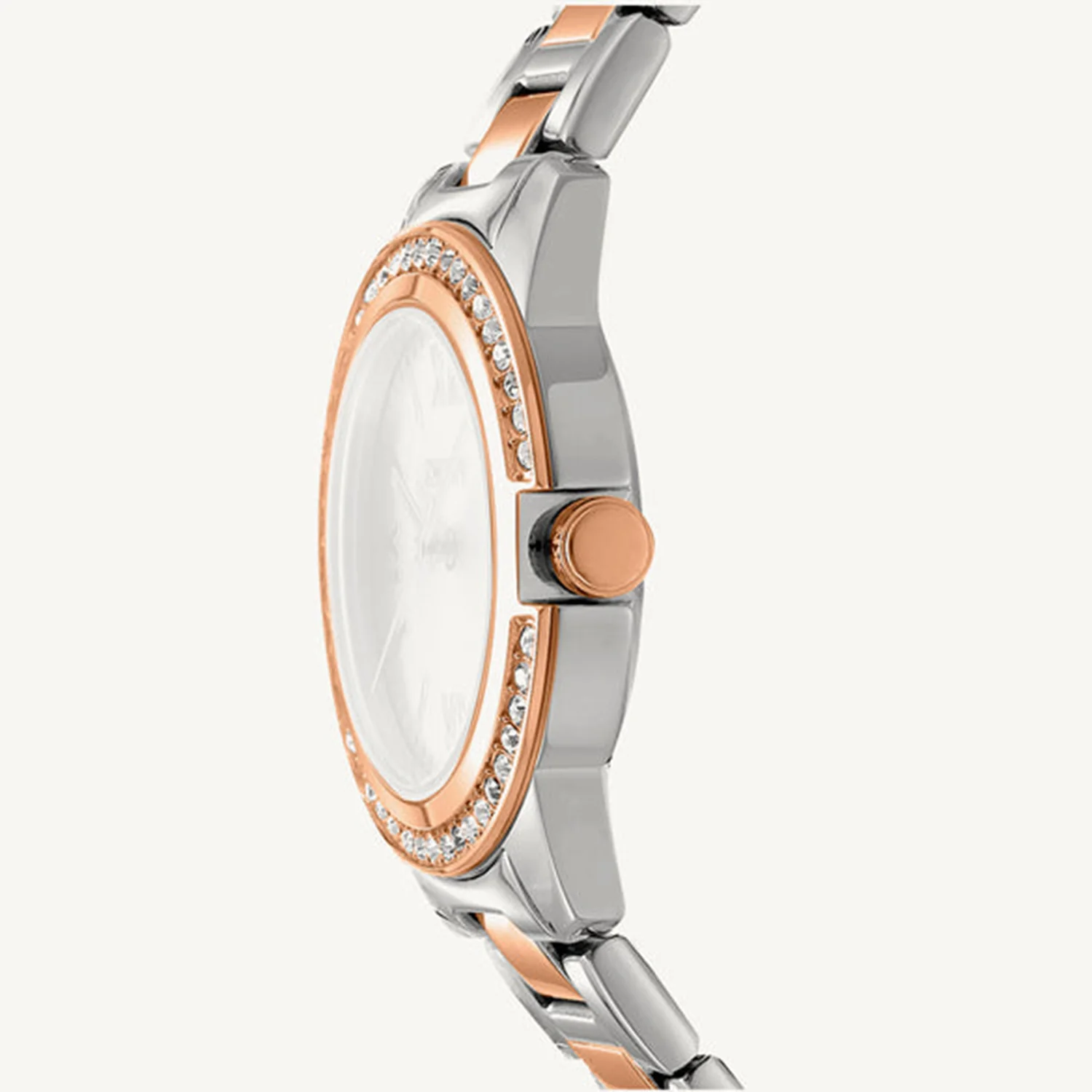 Evening Women Quartz White Mother Of Pearl Dial Analog Stainless Steel Watch DK1L105M0105 - Image 2
