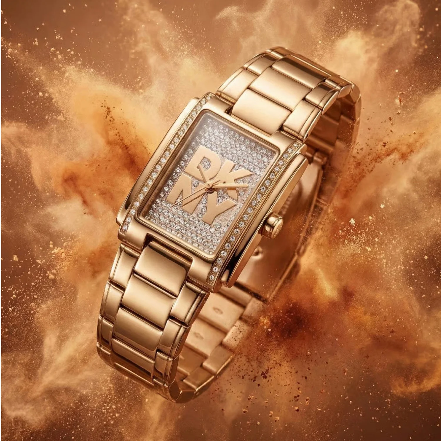 Logo Women Quartz Silver Dial Analog Stainless Steel Watch DK1L140M0035 - Image 4