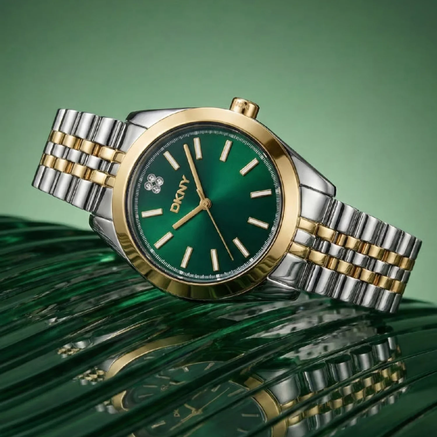 Nolita Midi Women Quartz Dark Green Dial Analog Stainless Steel Watch DK1L029M0085 - Image 5