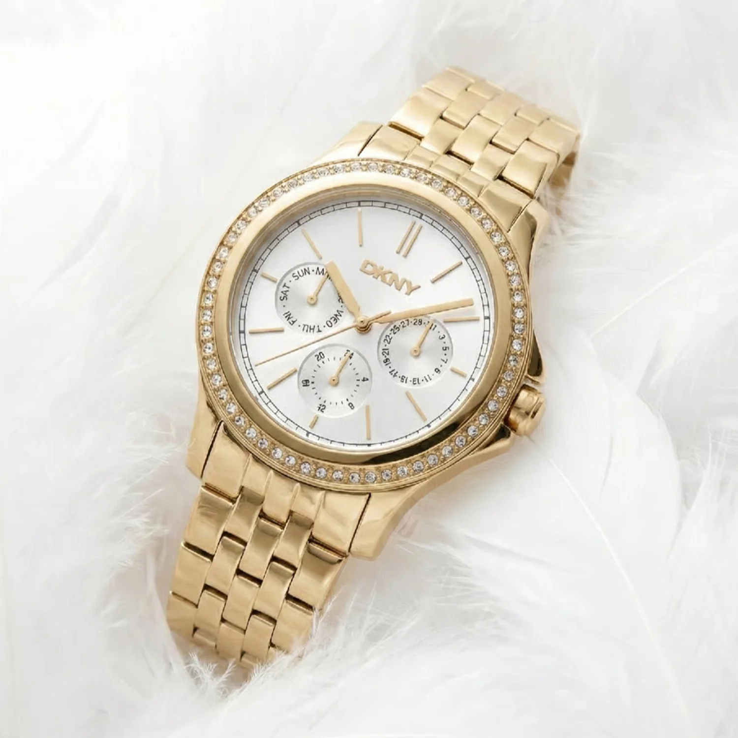 Nolita Multi Glitz Women Quartz Silver Dial Multi-Function Stainless Steel Watch DK1L064M0065 - Image 5