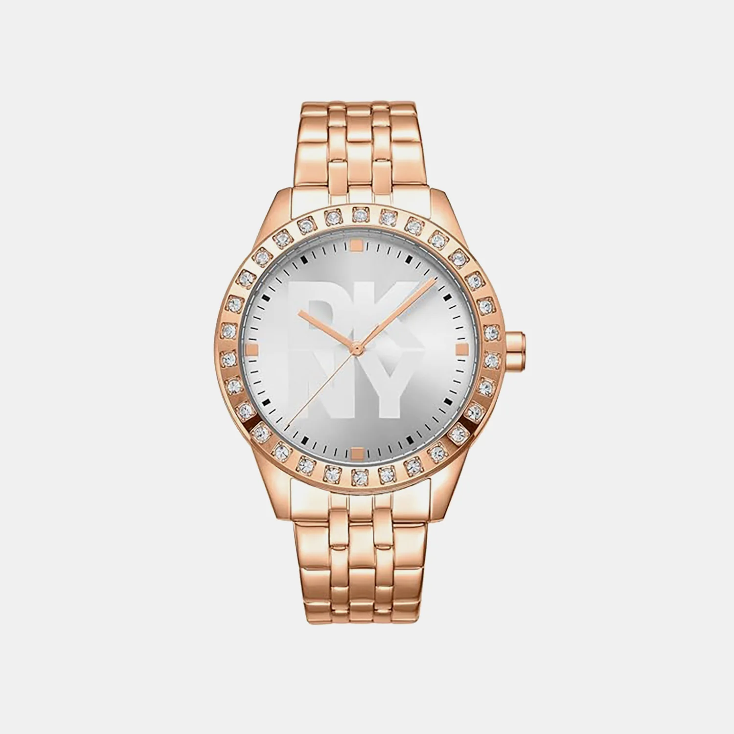 Parsons Glitz Women Quartz Silver Dial Analog Stainless Steel Watch DK1L059M0065