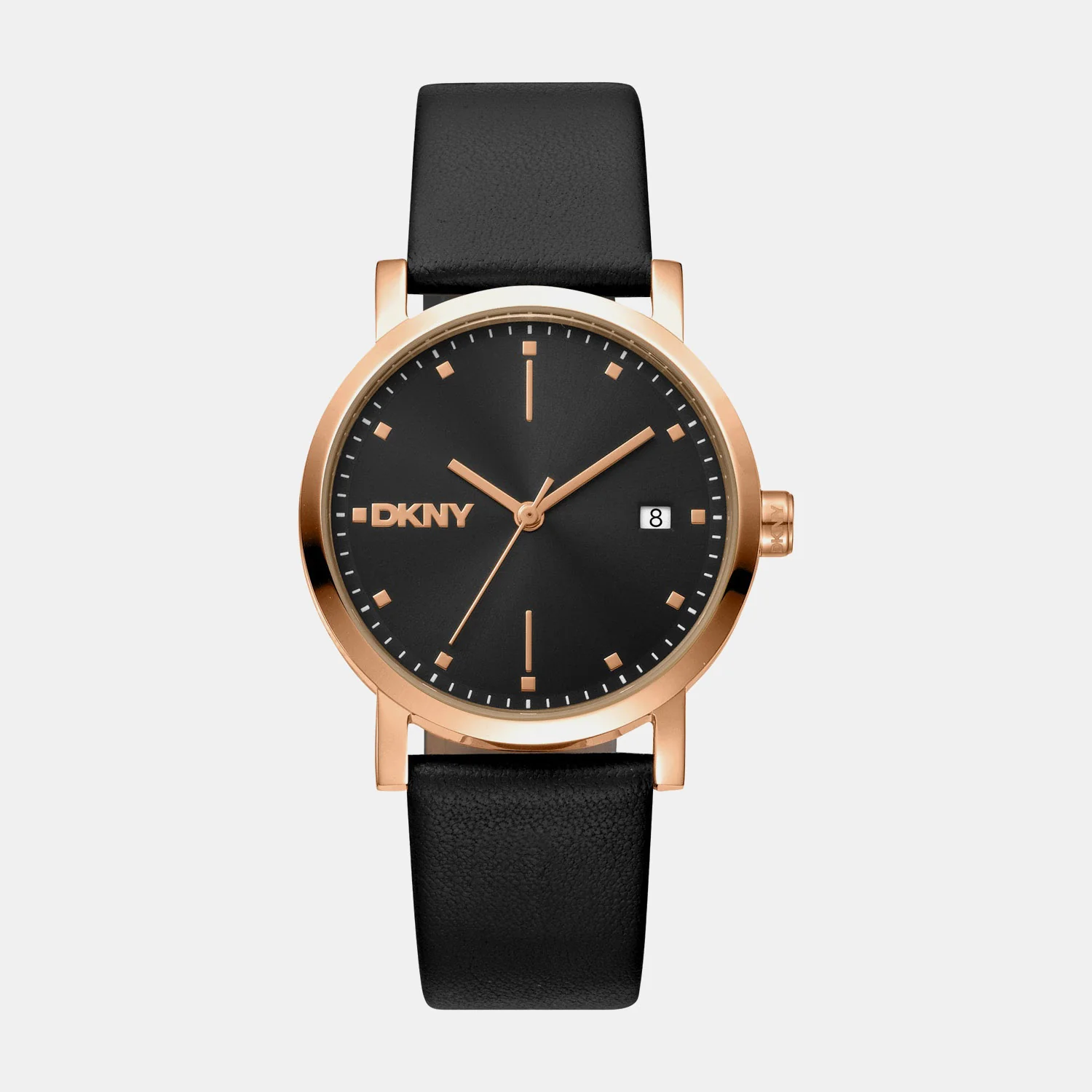 Soho Midi Women Quartz Black Dial Analog Leather Watch DK1L036L0035