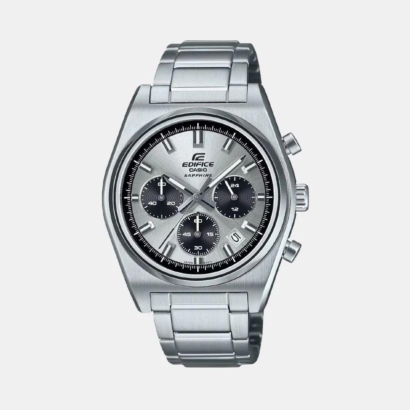 Edifice Men Quartz Silver Dial Analog Stainless Steel  Watch EFB-730D-7AVUDF ED635 - Image 2