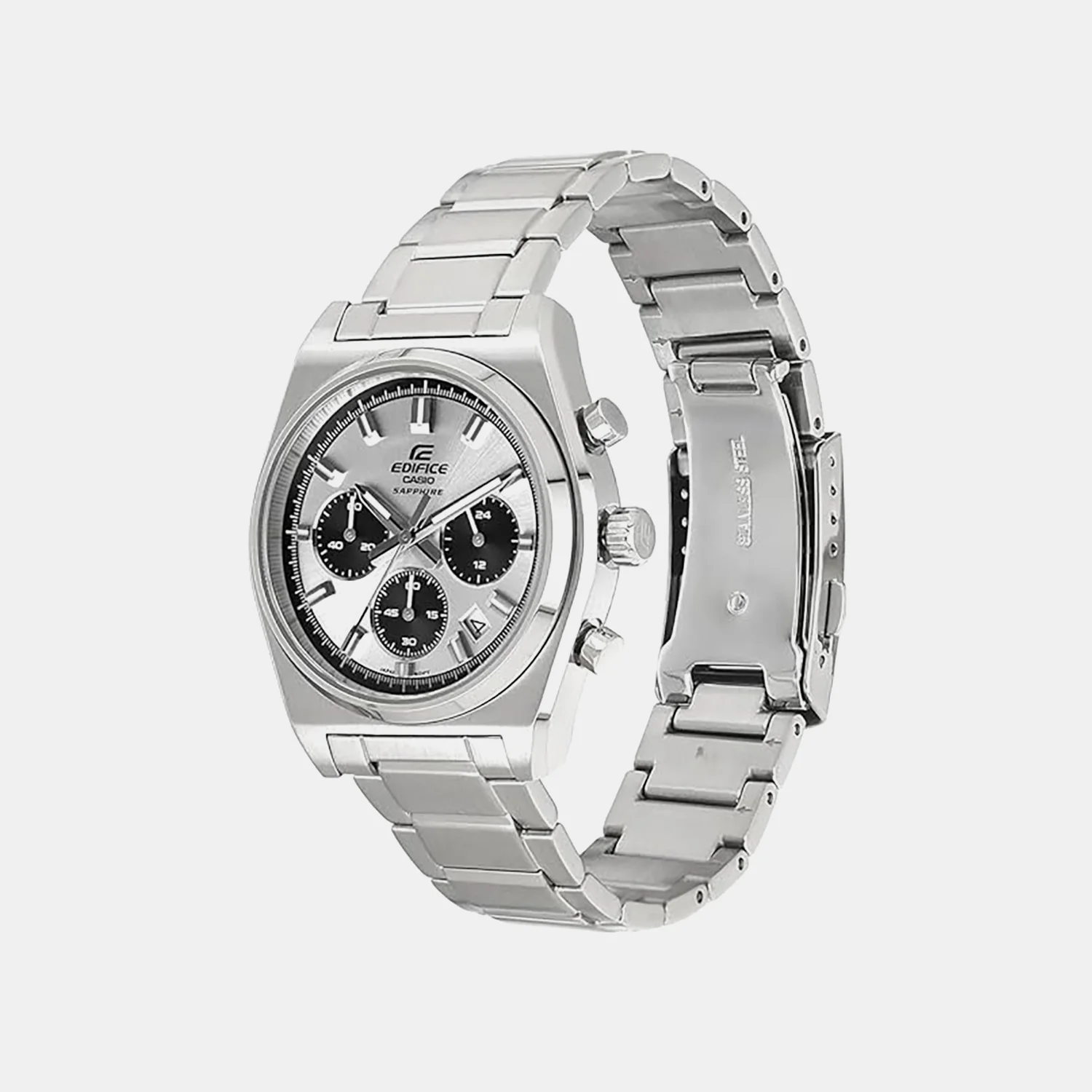 Edifice Men Quartz Silver Dial Analog Stainless Steel  Watch EFB-730D-7AVUDF ED635 - Image 3