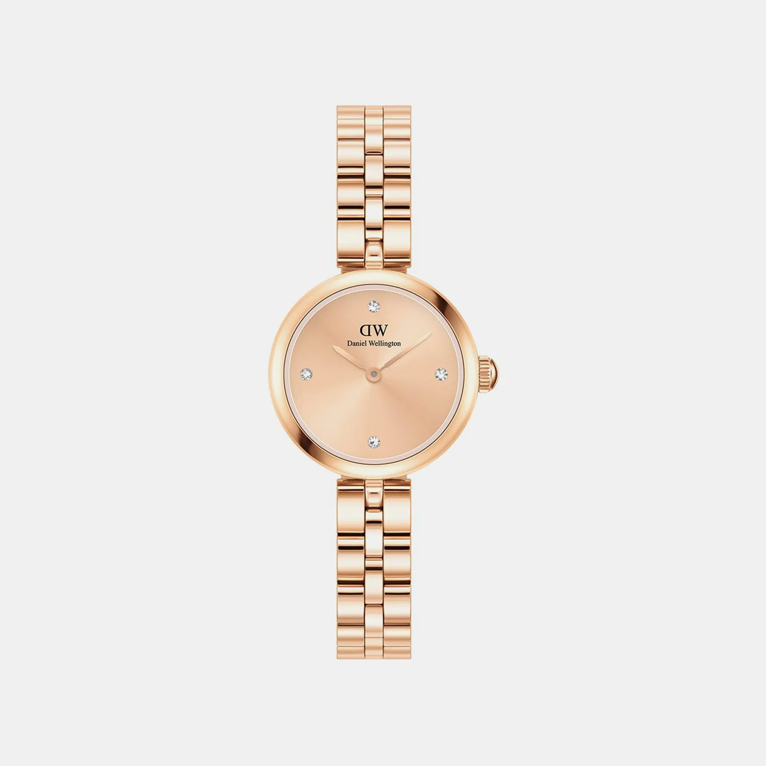 Elan Jewelry Women Quartz Rose Gold Dial Analog Stainless Steel Watch DW00100720K