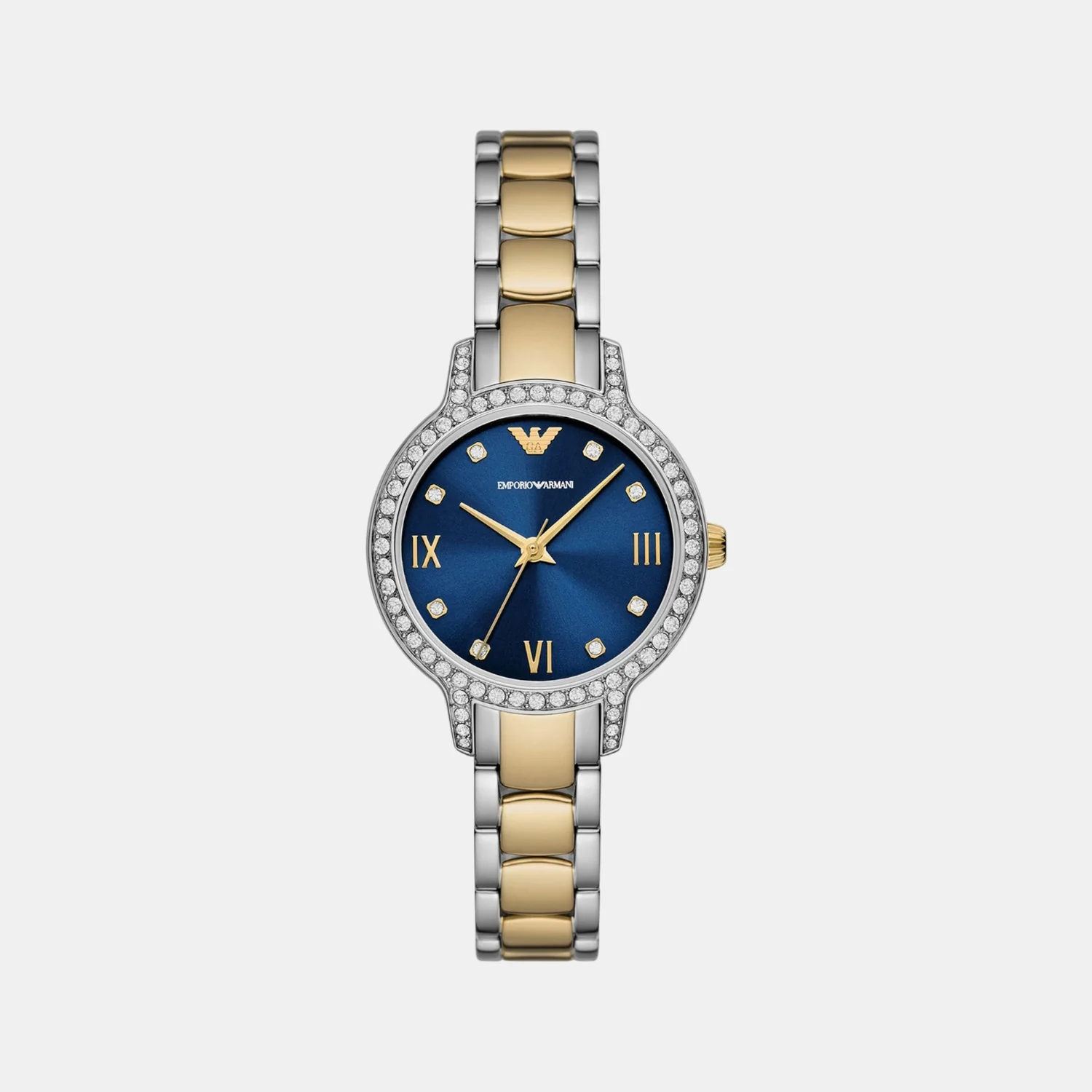 Cleo Women Quartz Blue Dial Analog Stainless Steel Watch AR11576
