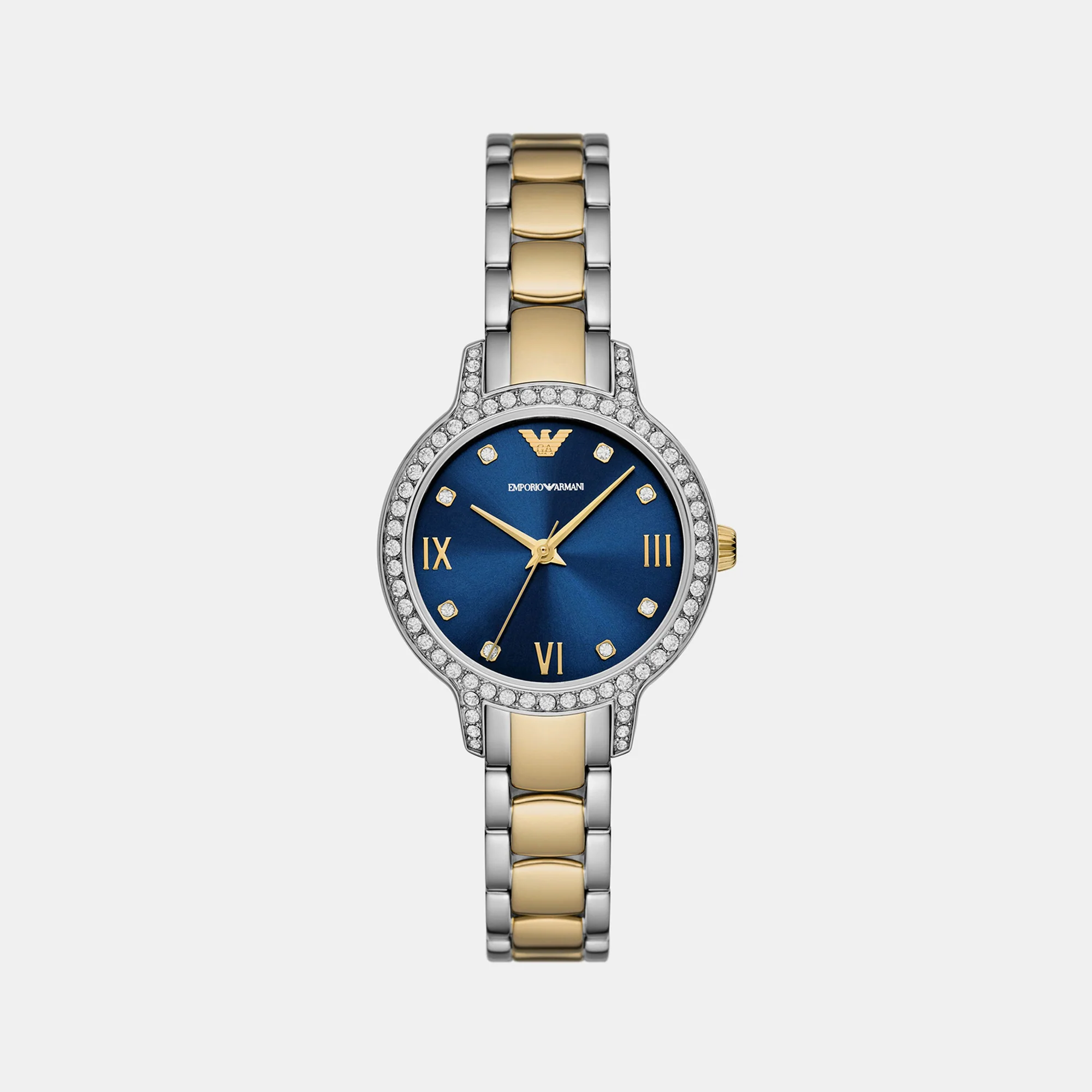 Cleo Women Quartz Blue Dial Analog Stainless Steel Watch AR11576 - Image 2