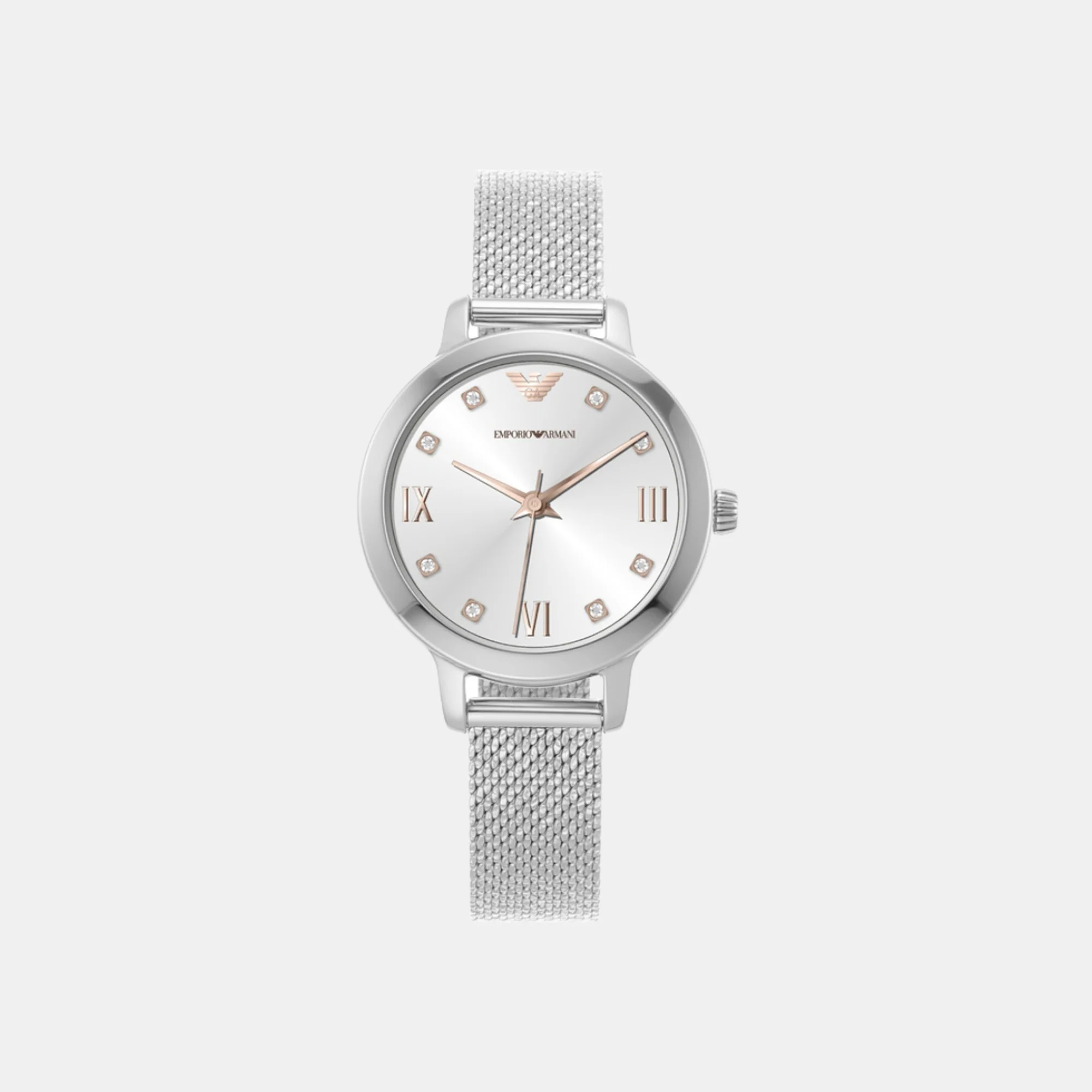 Cleo Women Quartz White Dial Analog Stainless Steel Watch AR80065SET - Image 2