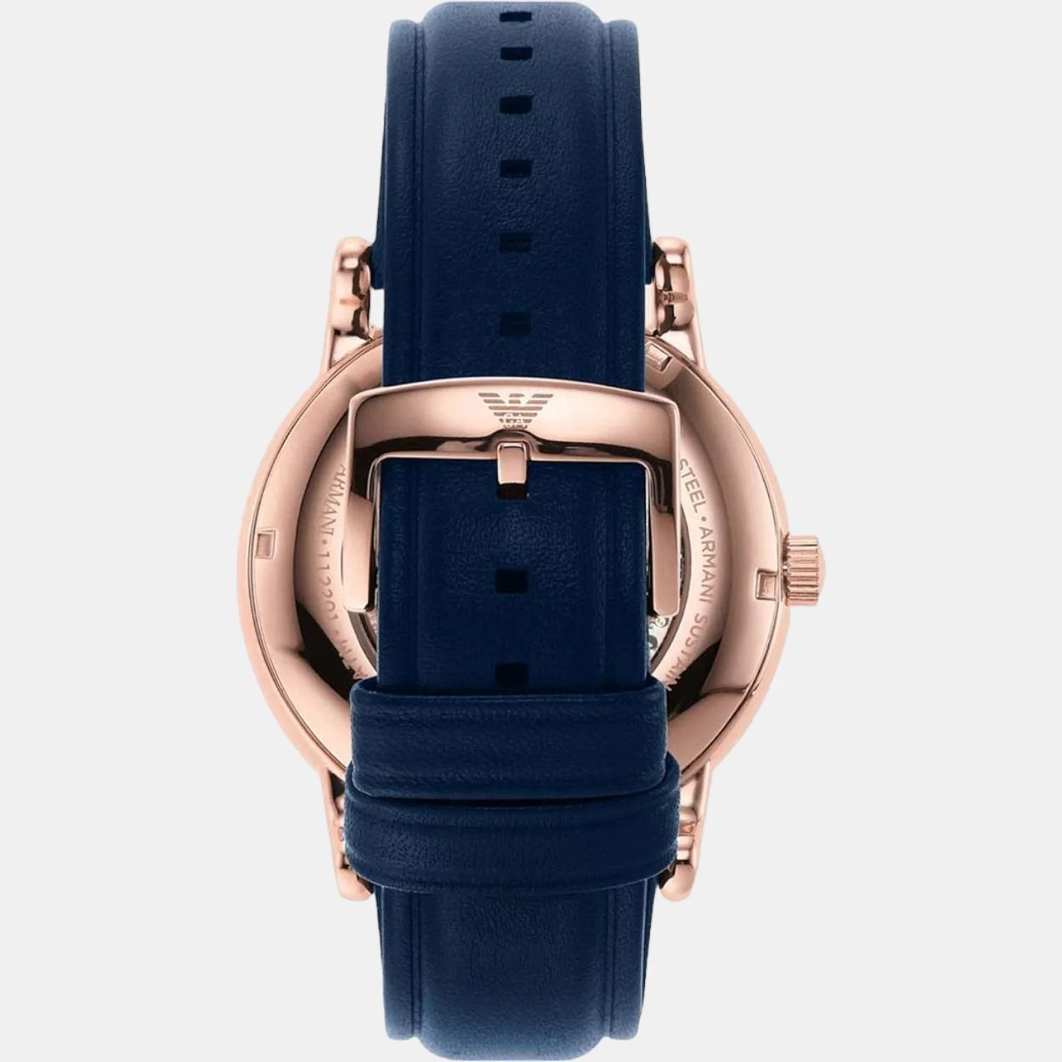 Luigi Meccanico Men Automatic Blue Dial Analog Leather Watch AR60050 - Image 4