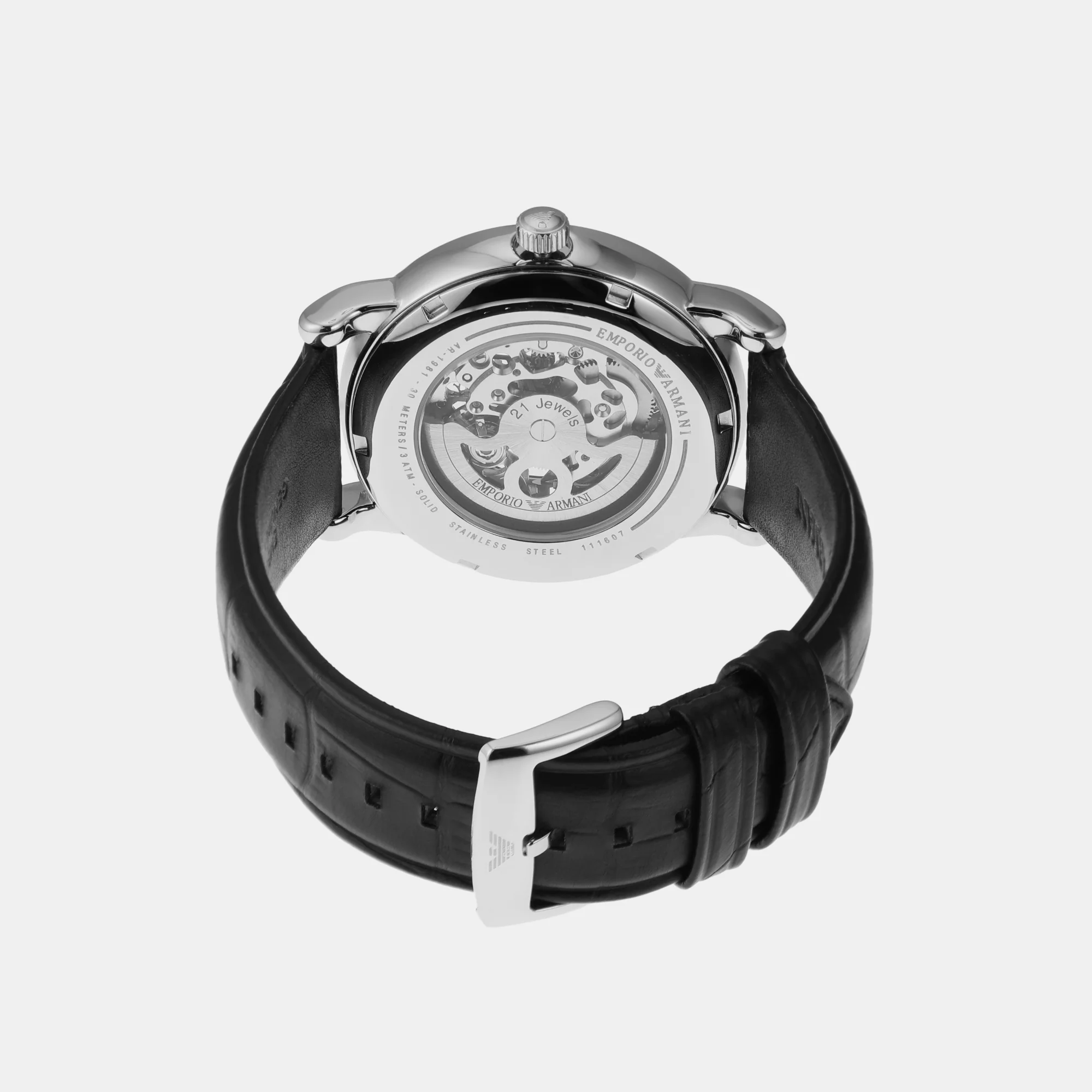 Luigi Men Automatic Grey Dial Analog Leather Watch AR1981 - Image 5