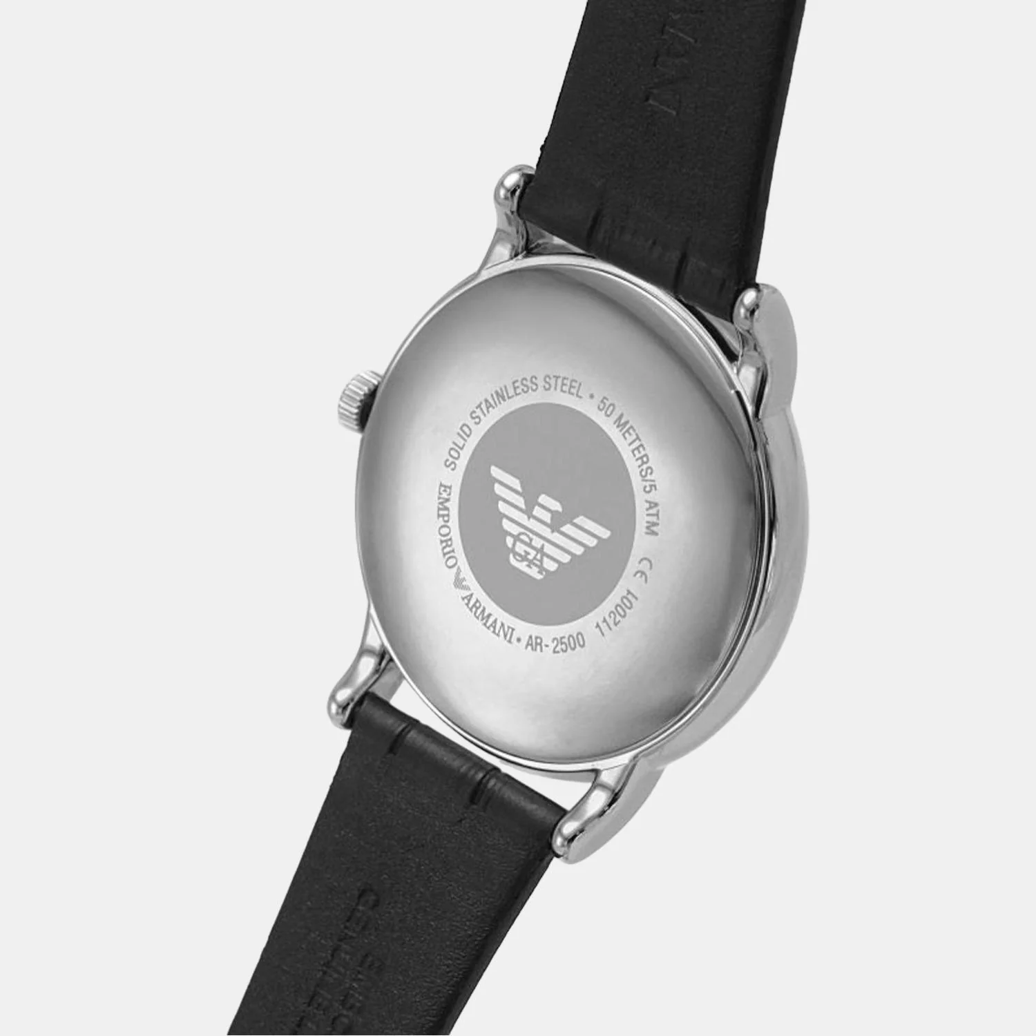 Luigi Men Quartz Black Dial Analog Leather Watch AR2500 - Image 6