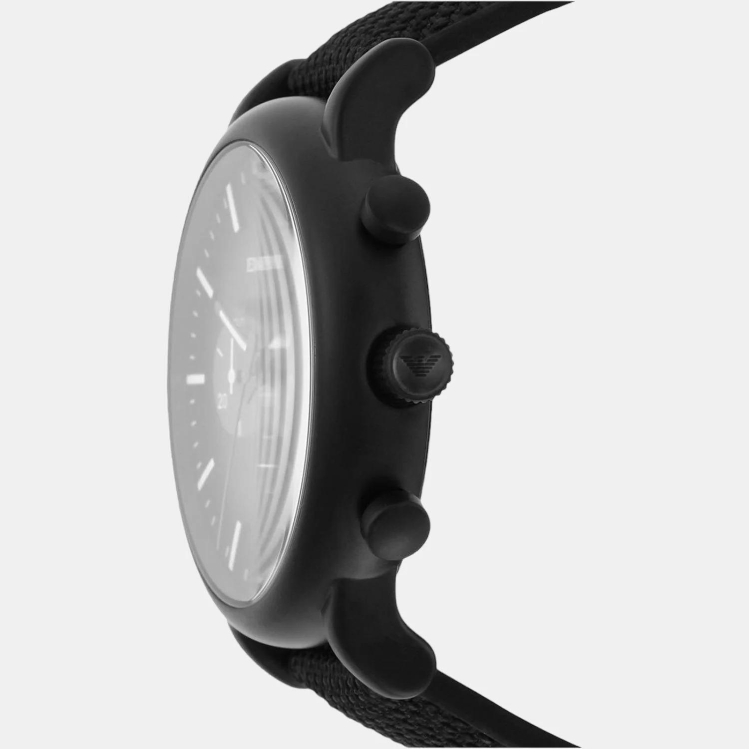 Luigi Men Quartz Black Dial Chronograph Silicone Watch AR11450 - Image 4