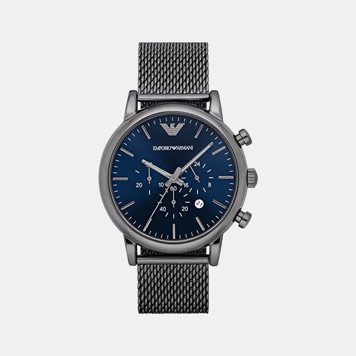 Luigi Men Quartz Blue Dial Chronograph Stainless Steel Watch AR1979