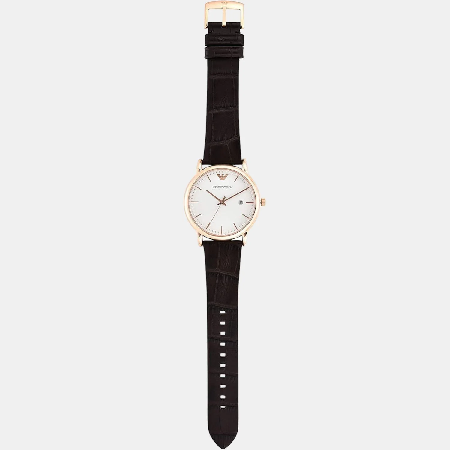 Luigi Men Quartz White Dial Analog Leather Watch AR2502 - Image 7