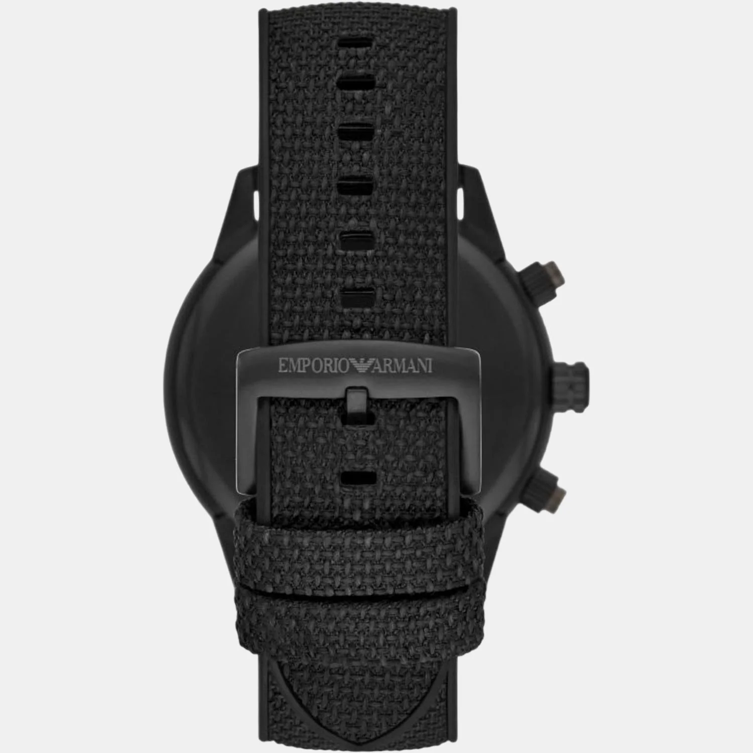 Mario Men Quartz Black Dial Chronograph Fabric Watch AR11453 - Image 2