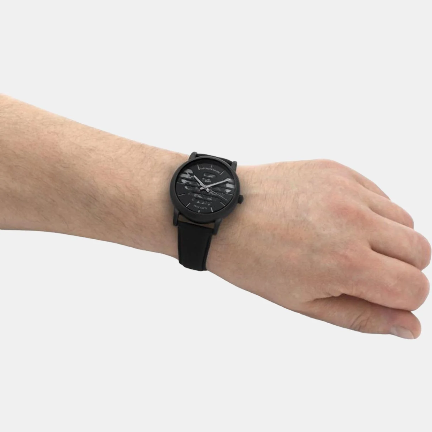 Men Automatic Black Dial Analog Leather Watch AR60032 - Image 5