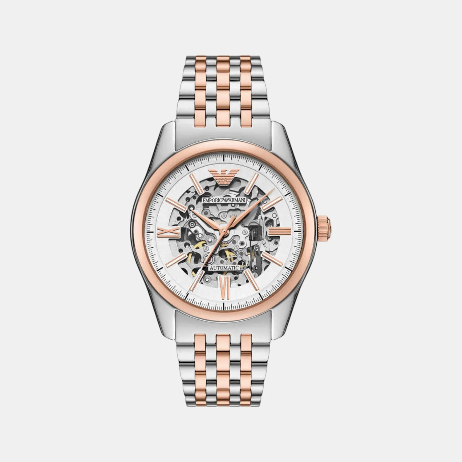 Men Automatic Silver Dial Analog Stainless Steel Watch AR60092 - Image 2