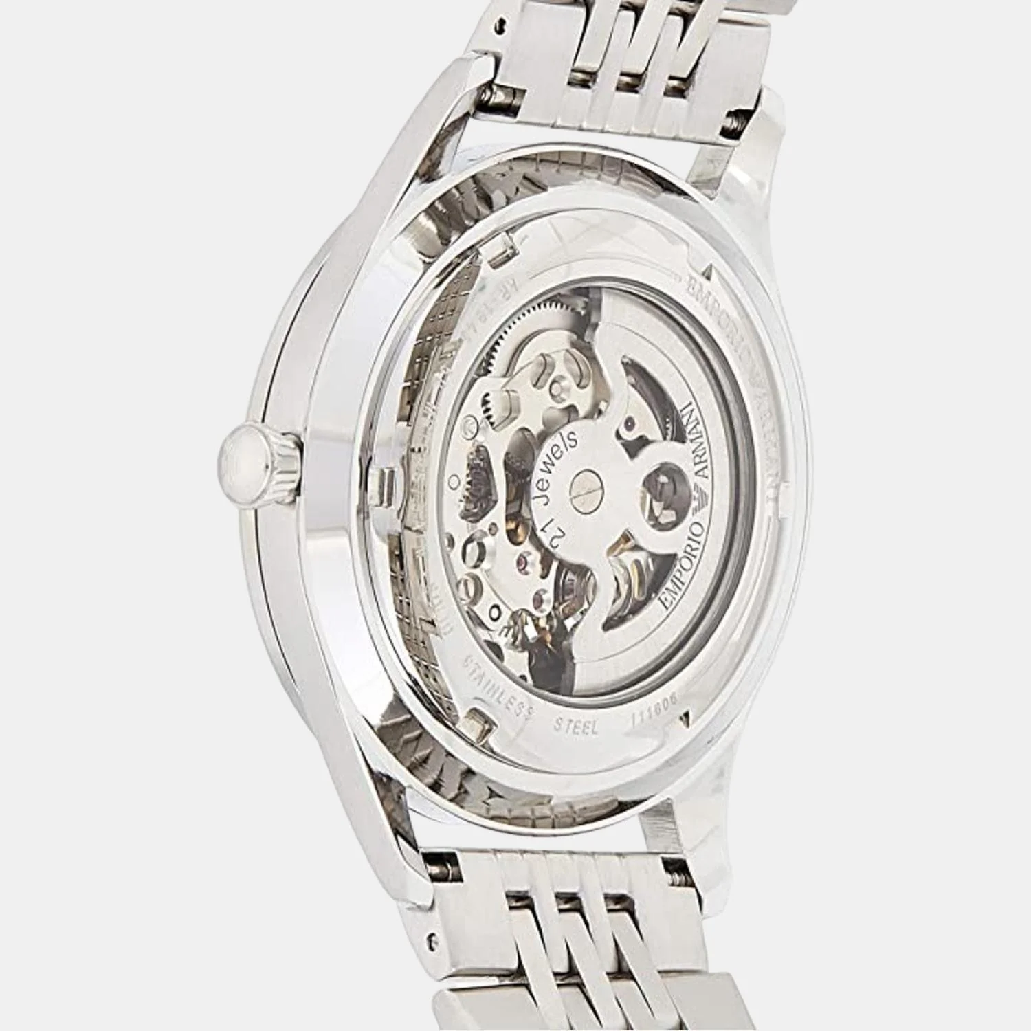 Men Automatic Two Tone Dial Analog Stainless Steel Watch AR1945 - Image 2