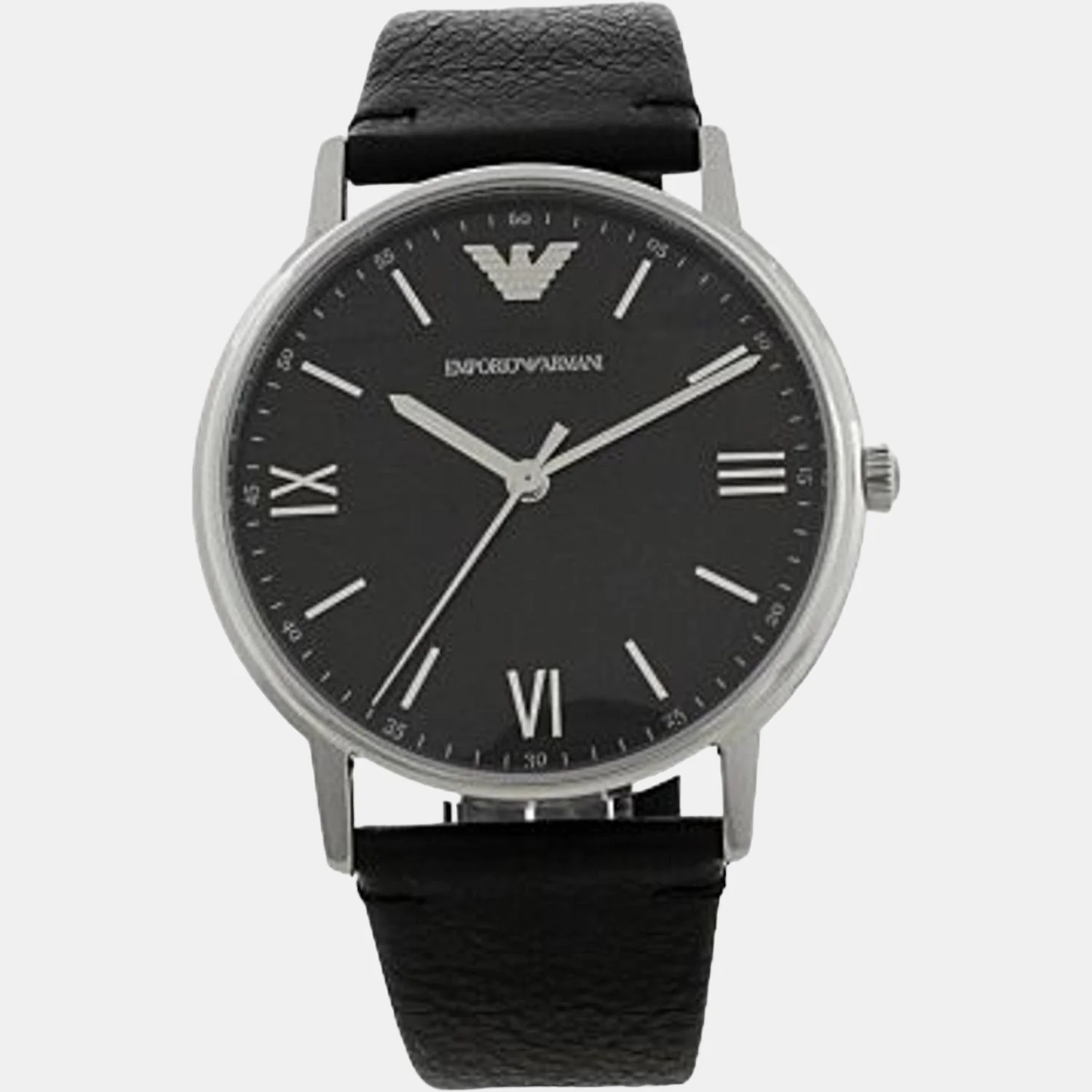 Men Quartz Black Dial Analog Leather Watch AR11013 - Image 8