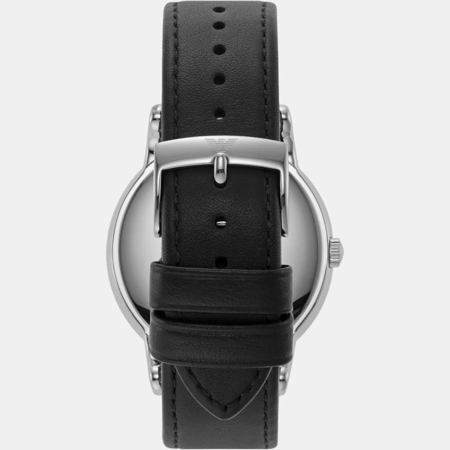 Men Quartz Black Dial Analog Leather Watch AR80059 - Image 2