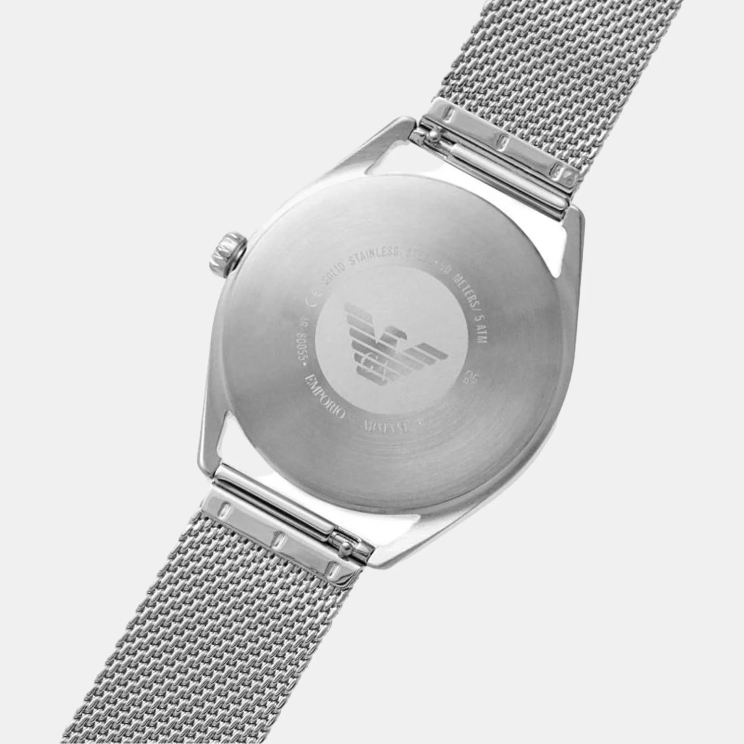 Men Quartz Black Dial Analog Stainless Steel Watch AR80055 - Image 4