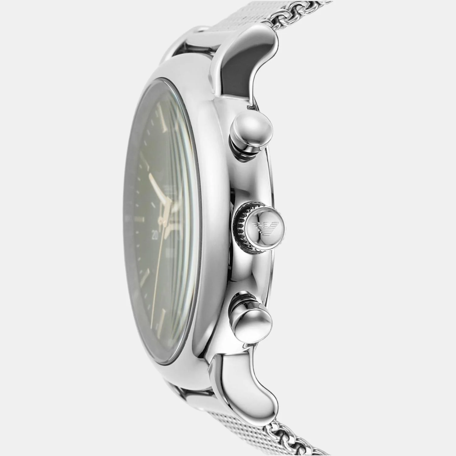 Men Quartz Black Dial Chronograph Stainless Steel Watch AR11429 - Image 6