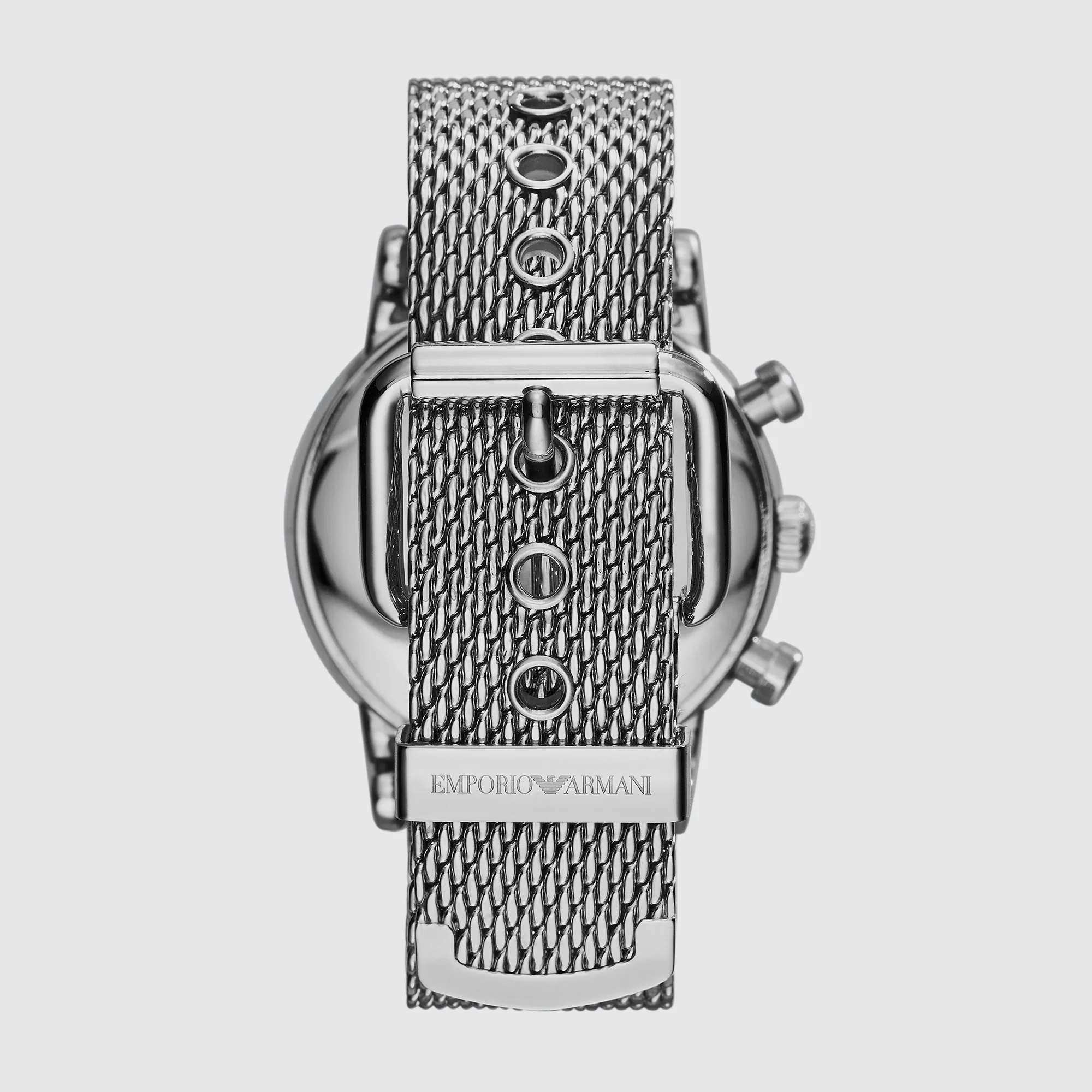 Men Quartz Black Dial Chronograph Stainless Steel Watch AR1808 - Image 3