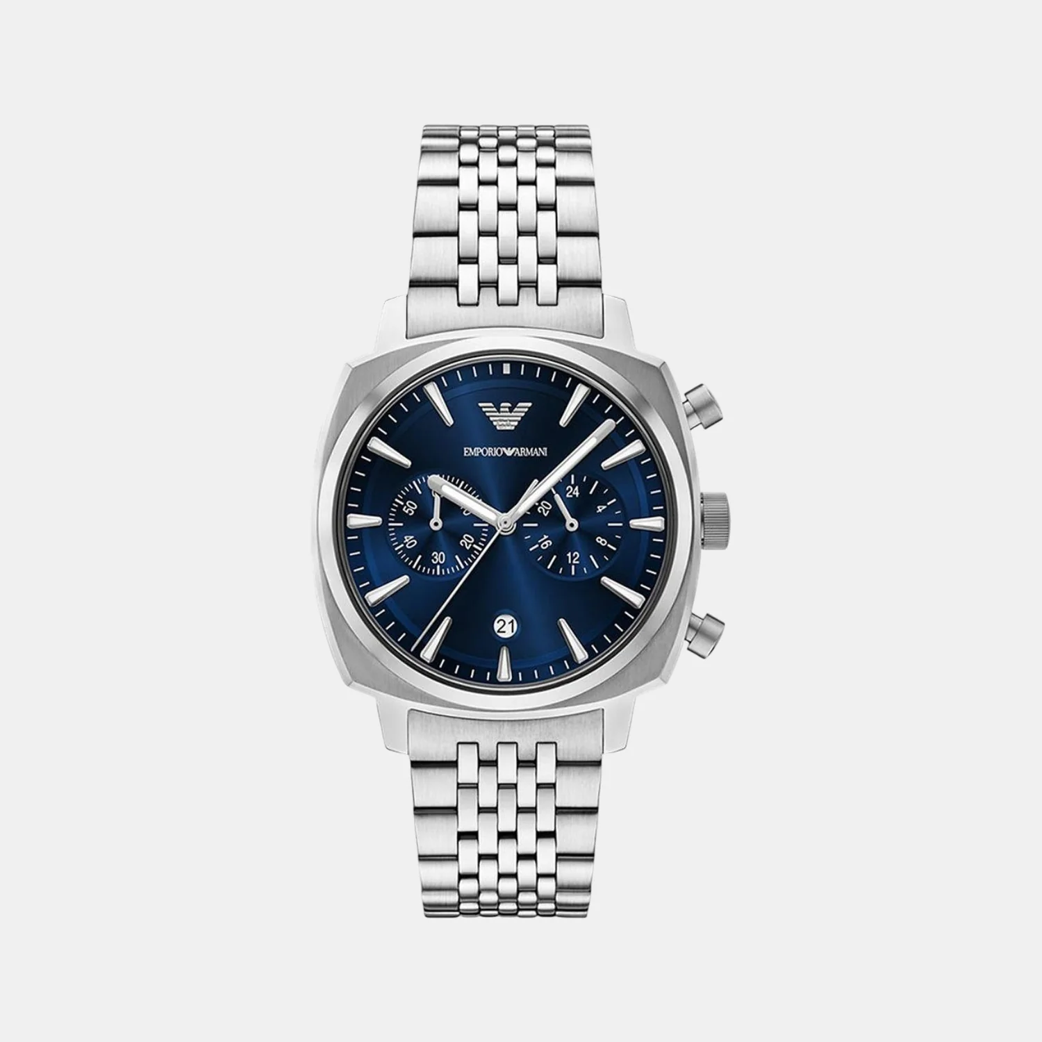 Carlo Men Quartz Blue Dial Chronograph Stainless Steel Watch AR11688