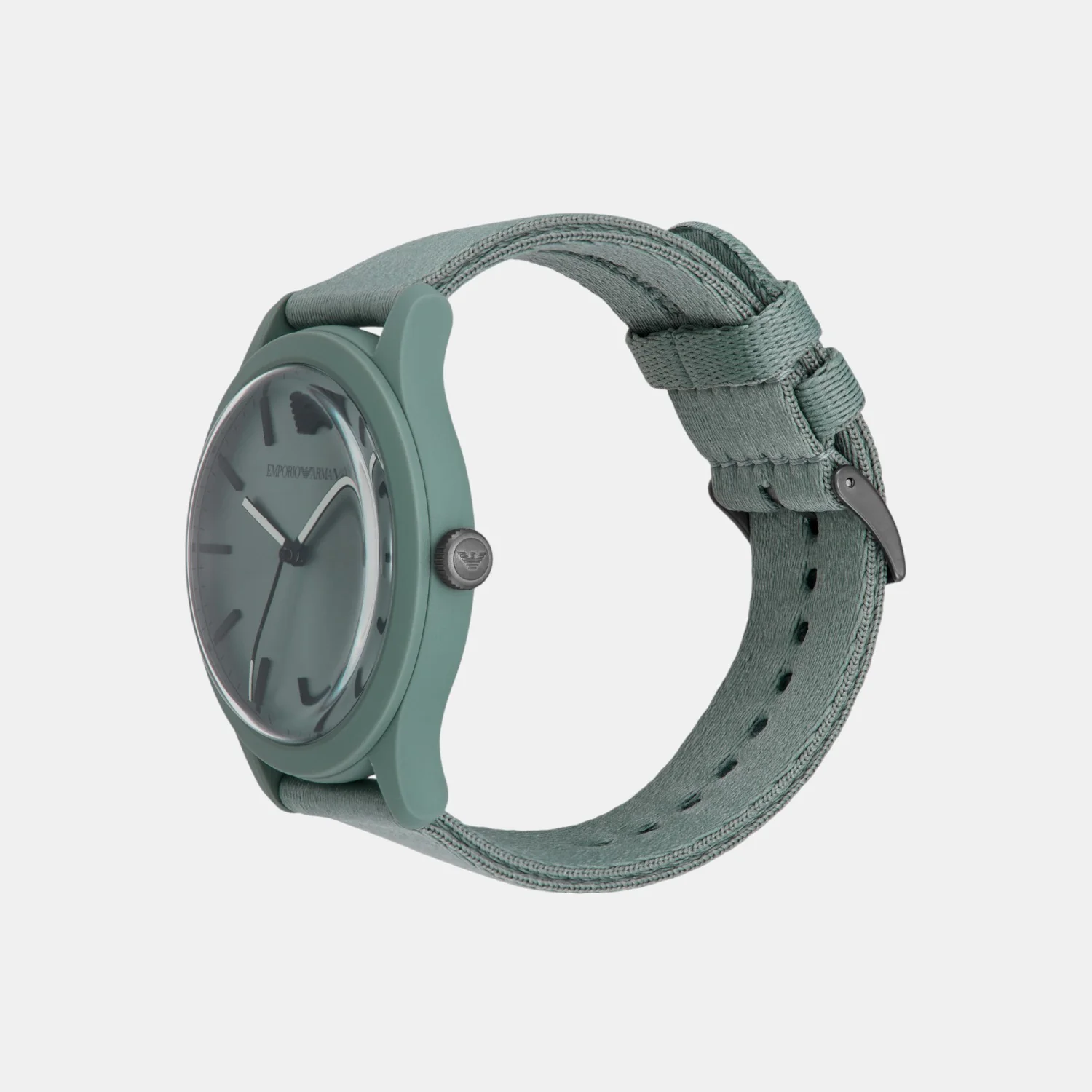 Men Quartz Green Dial Analog Plastic Watch AR11654 - Image 5