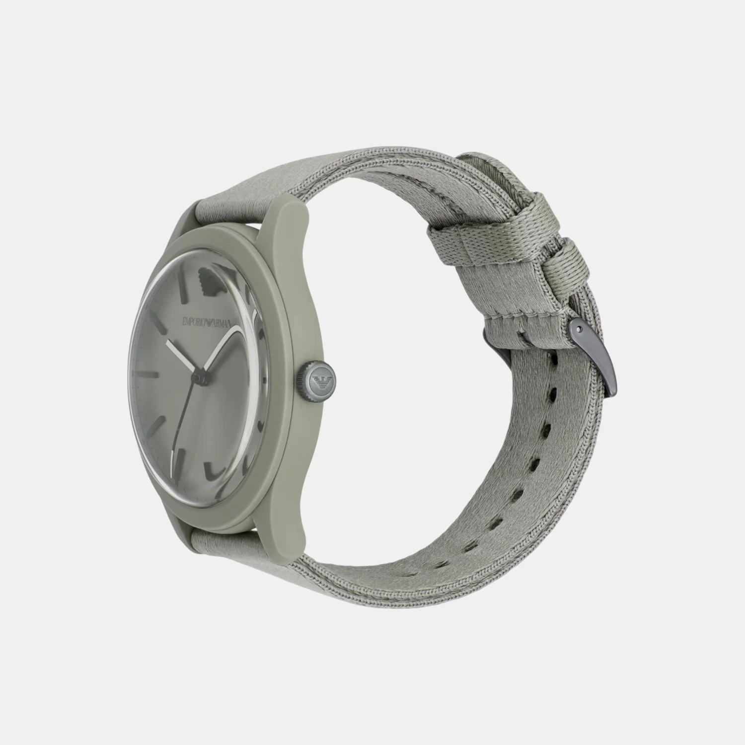 Men Quartz Grey Dial Analog Fabric Watch AR11653 - Image 5