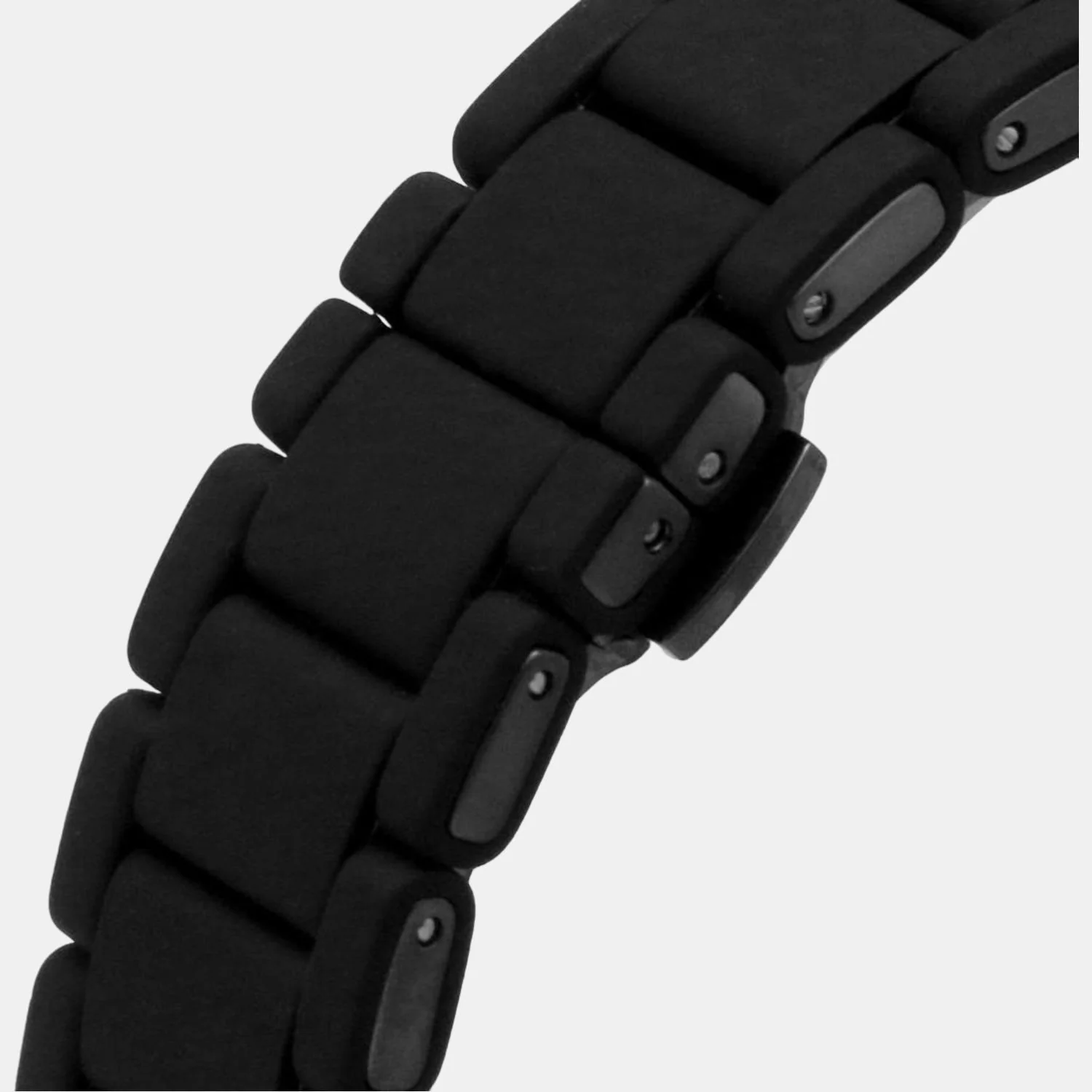 Men Quartz Grey Dial Chronograph Silicone Watch AR11410 - Image 4
