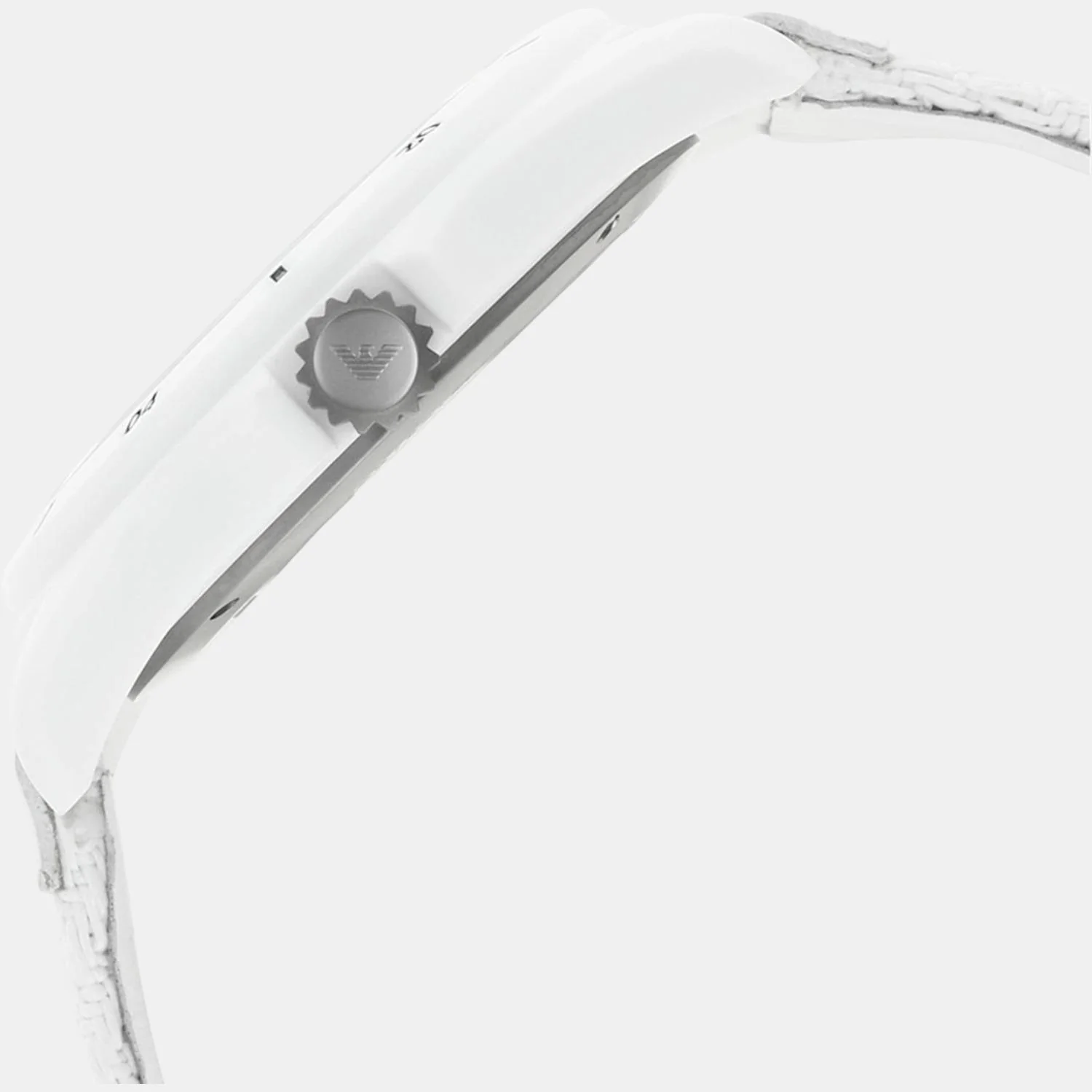 Men Quartz White Dial Analog Fabric Watch AR11394 - Image 3