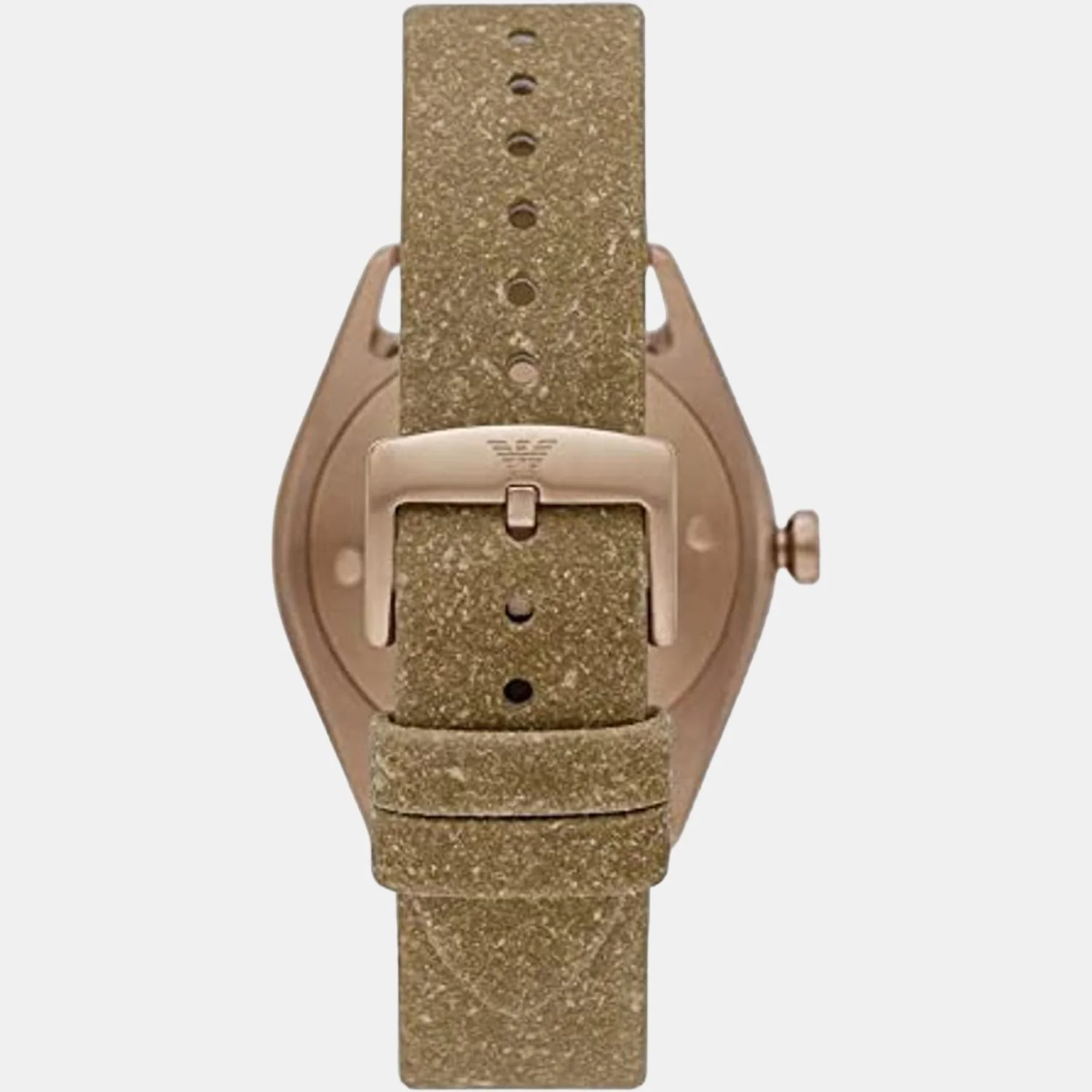 Men Solar Grey Dial Analog Leather Watch AR11396 - Image 3