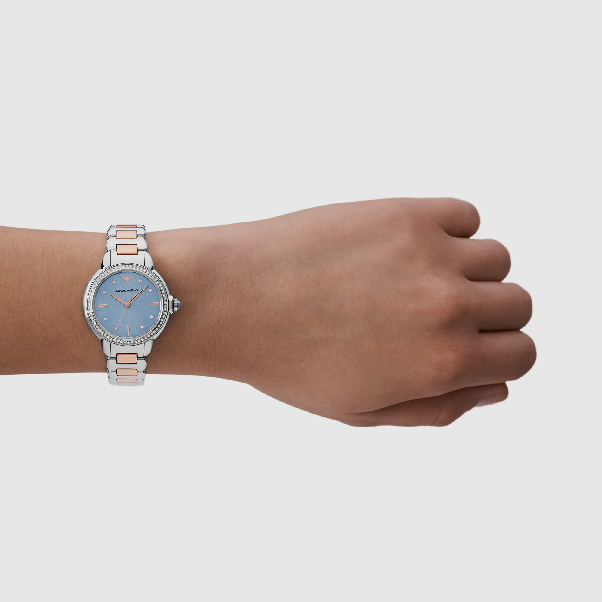 Mia Women Quartz Blue Dial Analog Stainless Steel Watch AR11597 - Image 4
