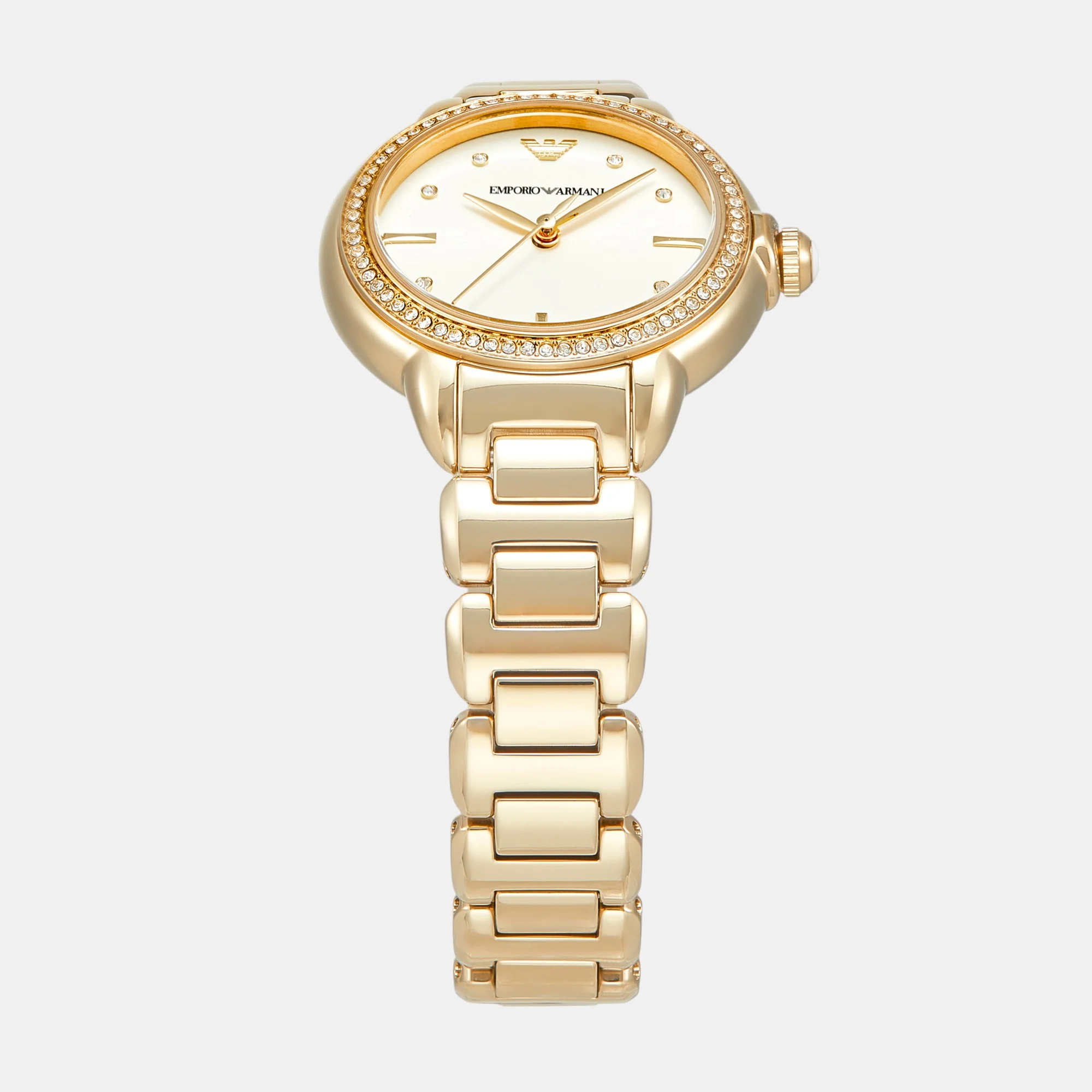 Mia Women Quartz Cream Dial Analog Stainless Steel Watch AR11609 - Image 4
