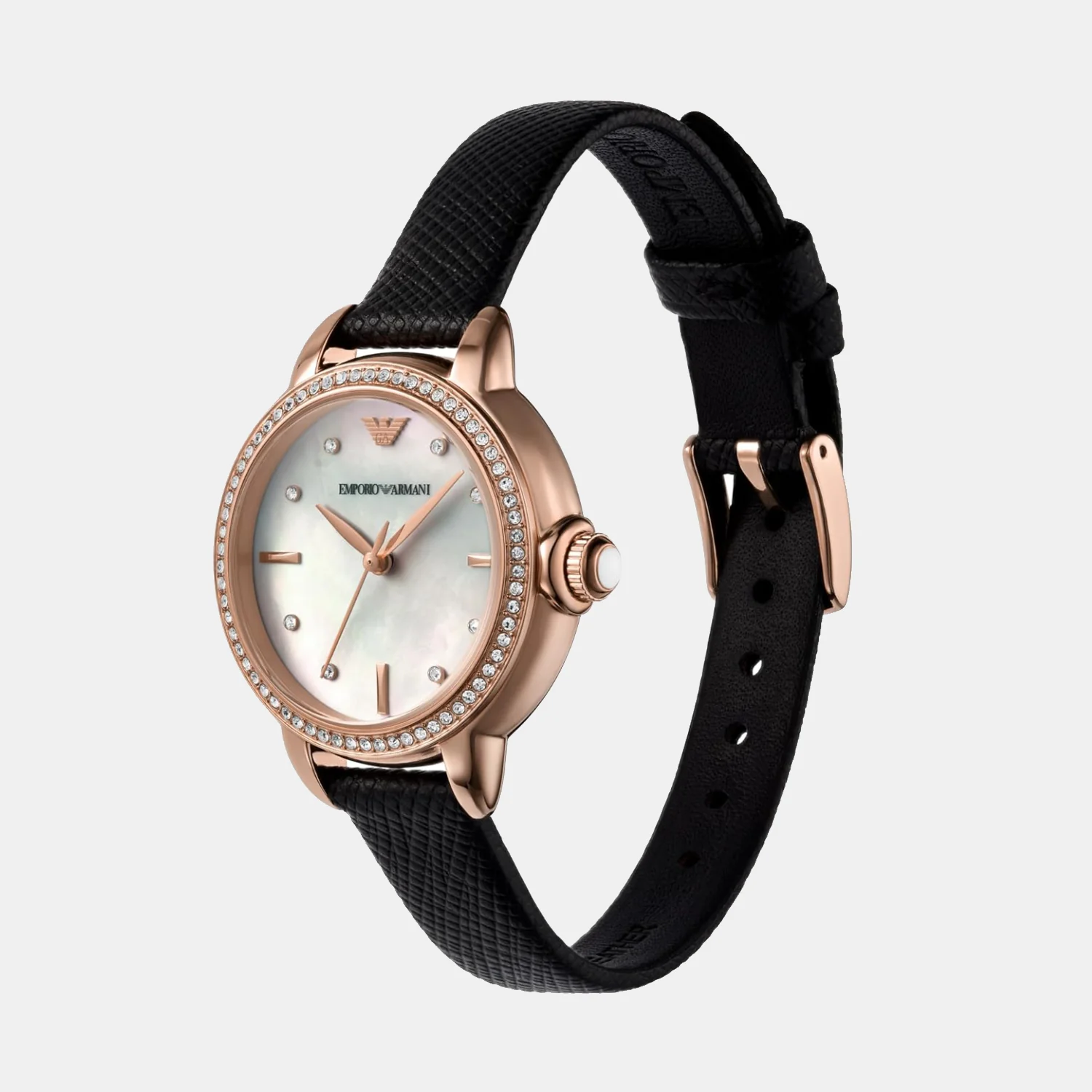 Mia Women Quartz Mother Of Pearl Dial Analog Leather Watch AR11598 - Image 4