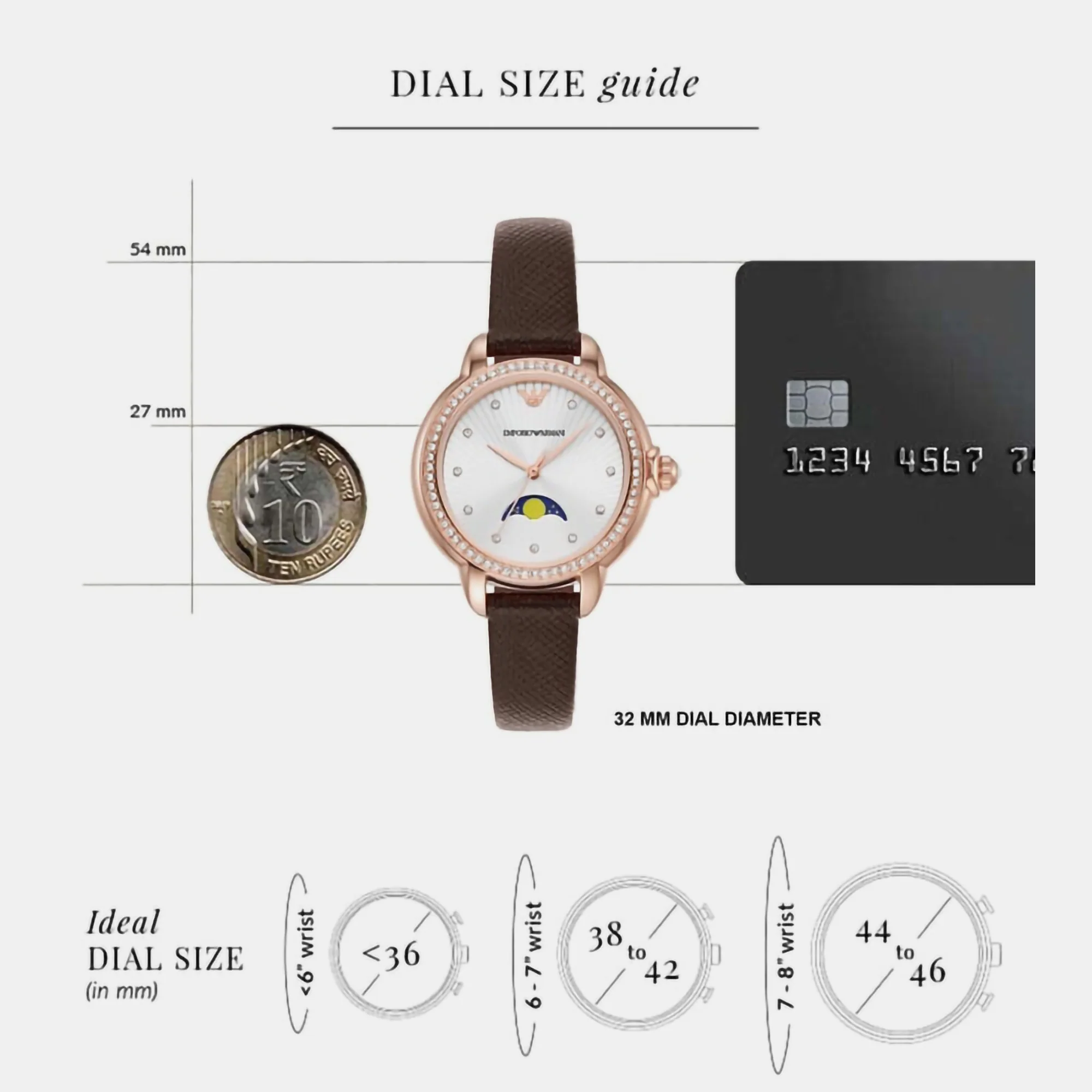 Mia Women Quartz Silver Dial Analog Leather Watch AR11568 - Image 8